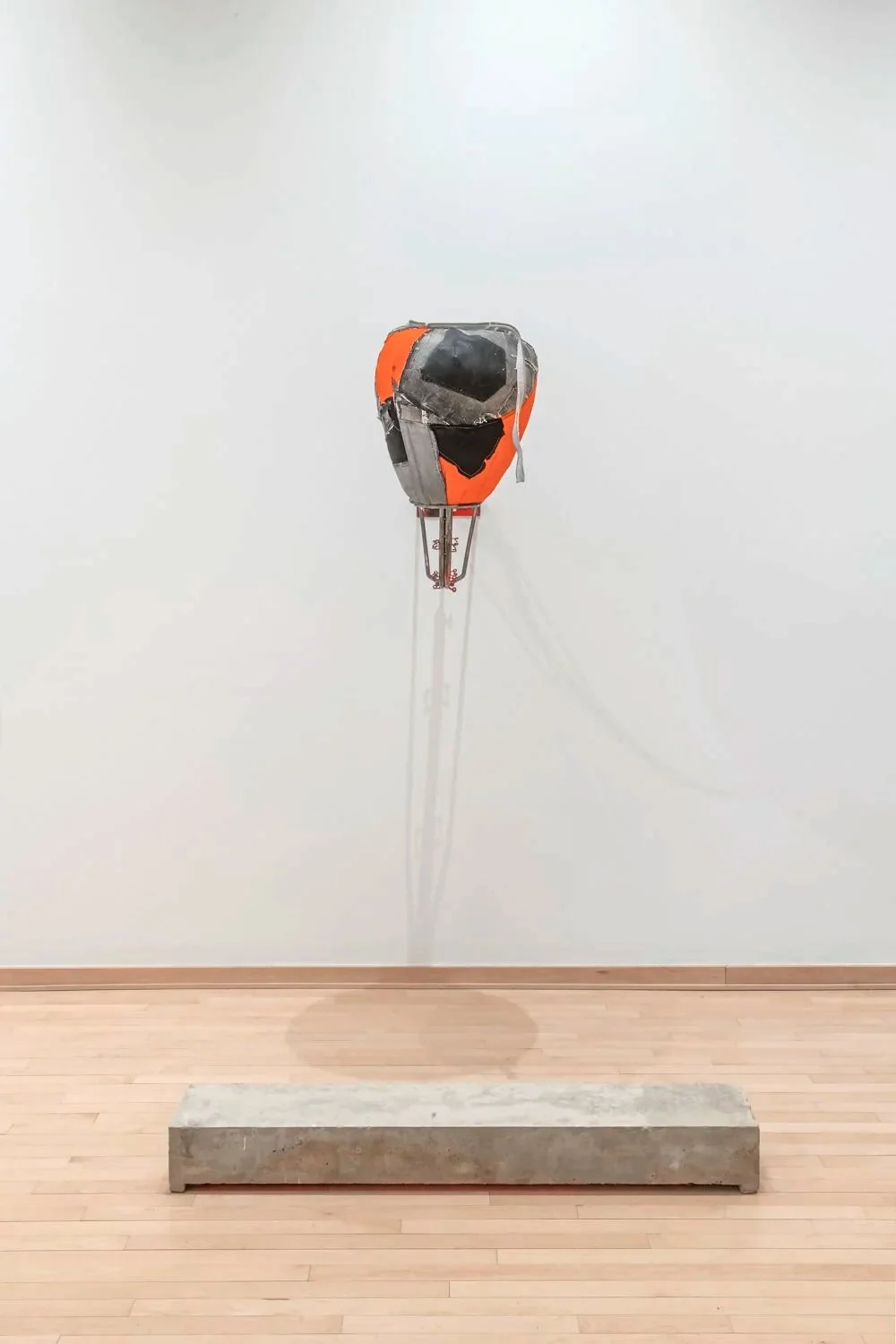 "MVP"

Installation View, 

Repurposed Basketball Rim/ Repurposed sneakers, denim, basketball shorts, Dimensions Variable, "Gathering Place," 

Installation View,

Concrete/LED lights, Dimensions Variable Photo Credit: John Carlano