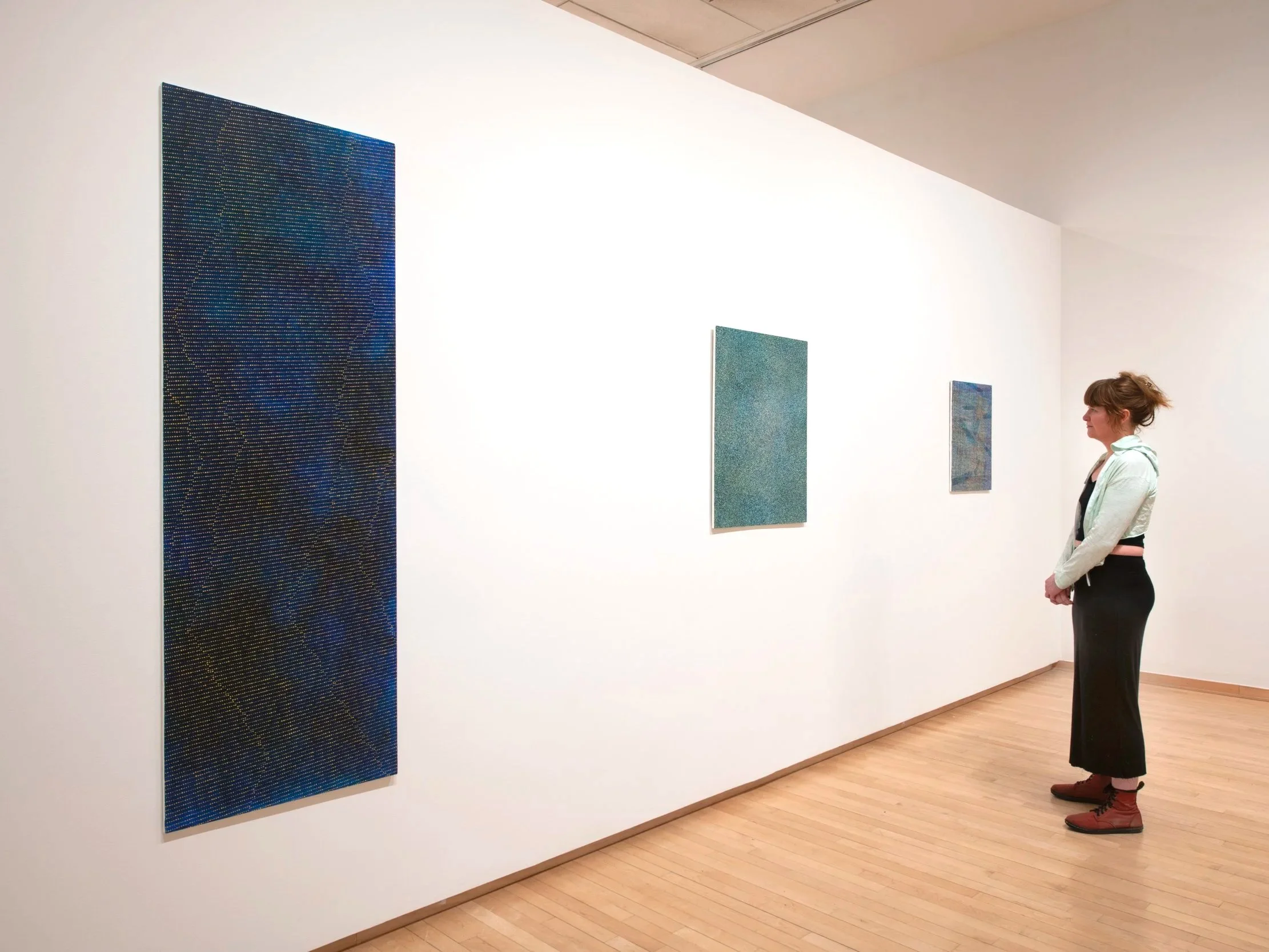 "The Channel Remains Open"
Installation view.
Acrylic on canvas mounted on wood.
Dimensions variable,
Photo credit: John Carlano