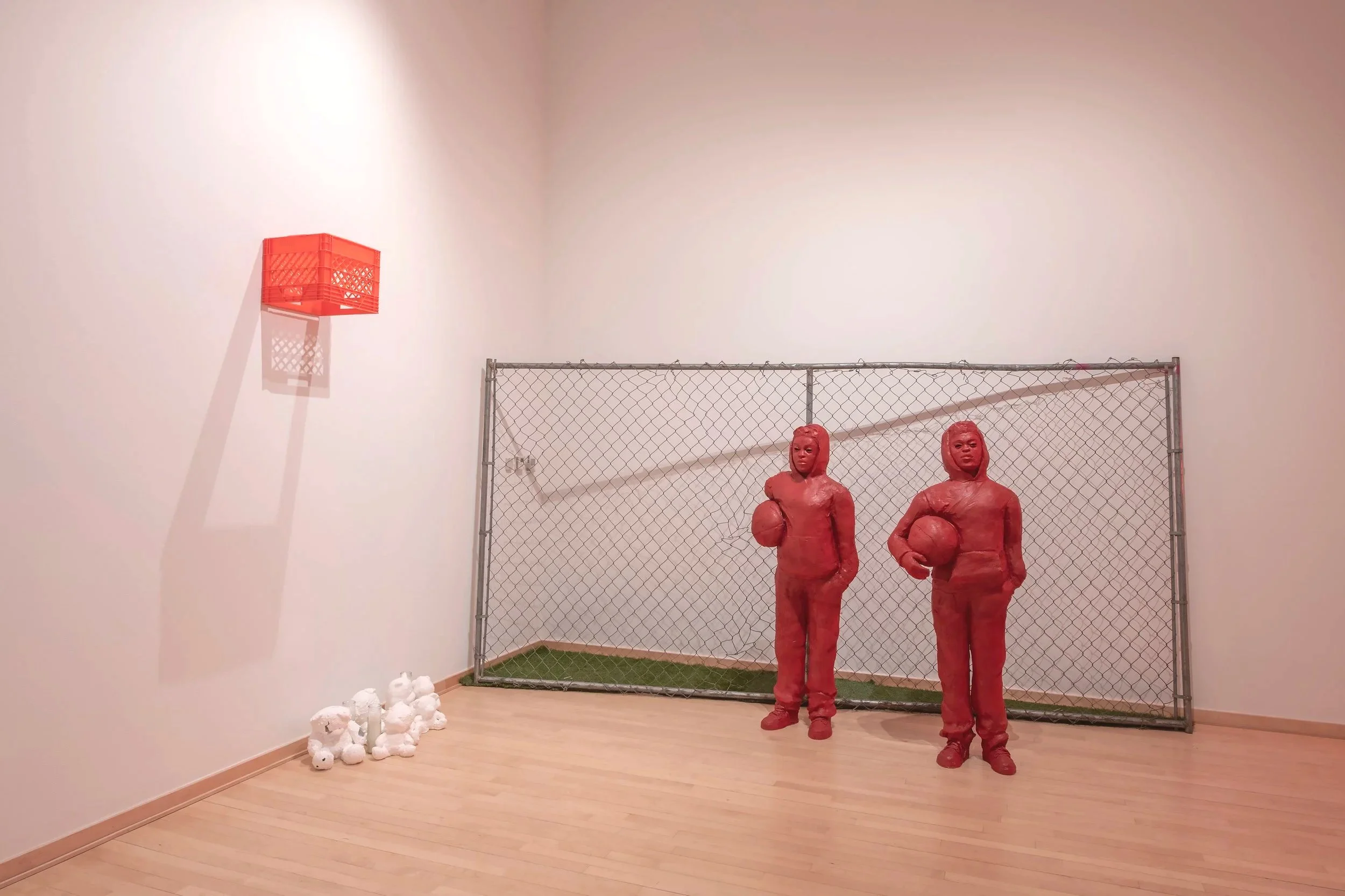 "The Boys," Ceramic stoneware, 54" by 15" Photo Credit: John Carlano