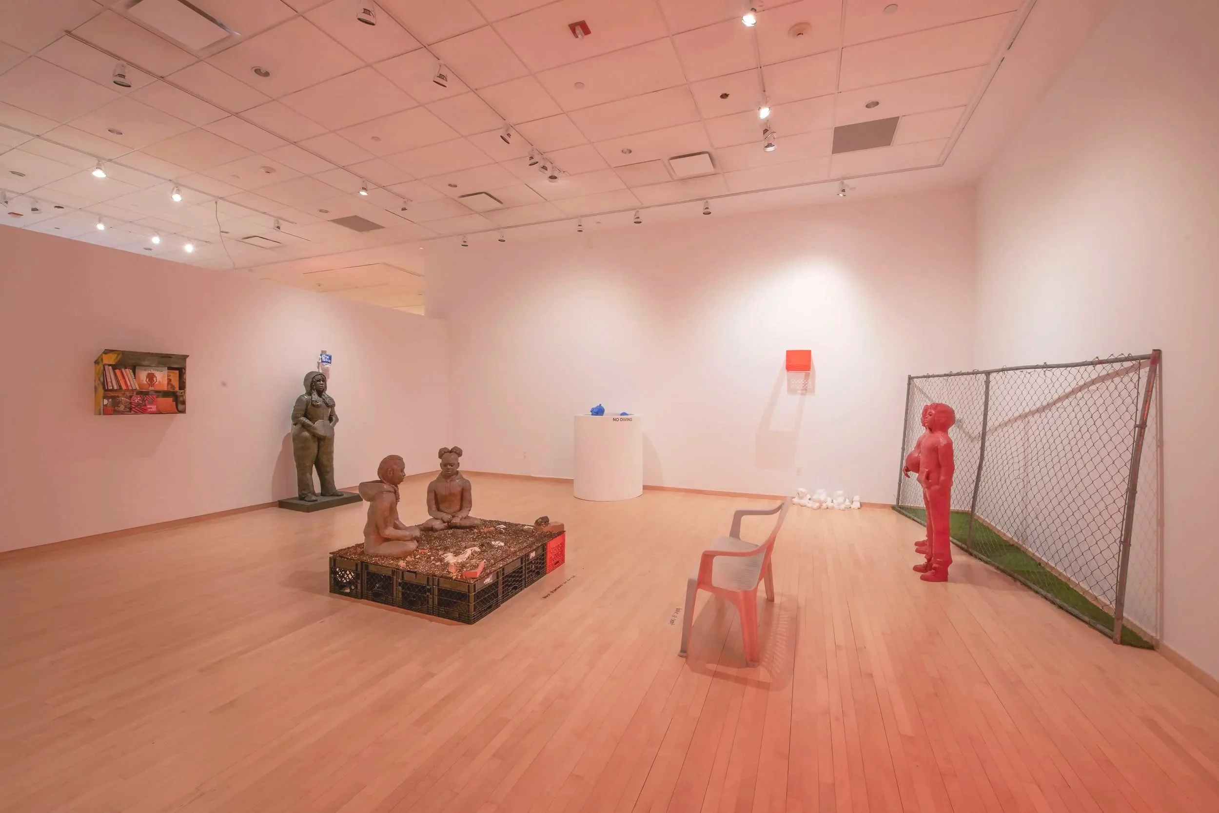 "STOP AT THE RED LIGHT" Installation View, Photo Credit: John Carlano