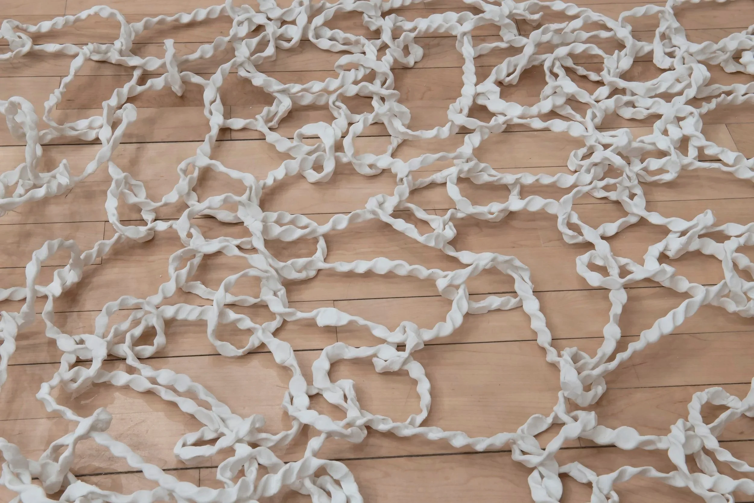 "Shoal" (detail)
Porcelain. 48 x 48 x 168 in.
Photo credit: John Carlano