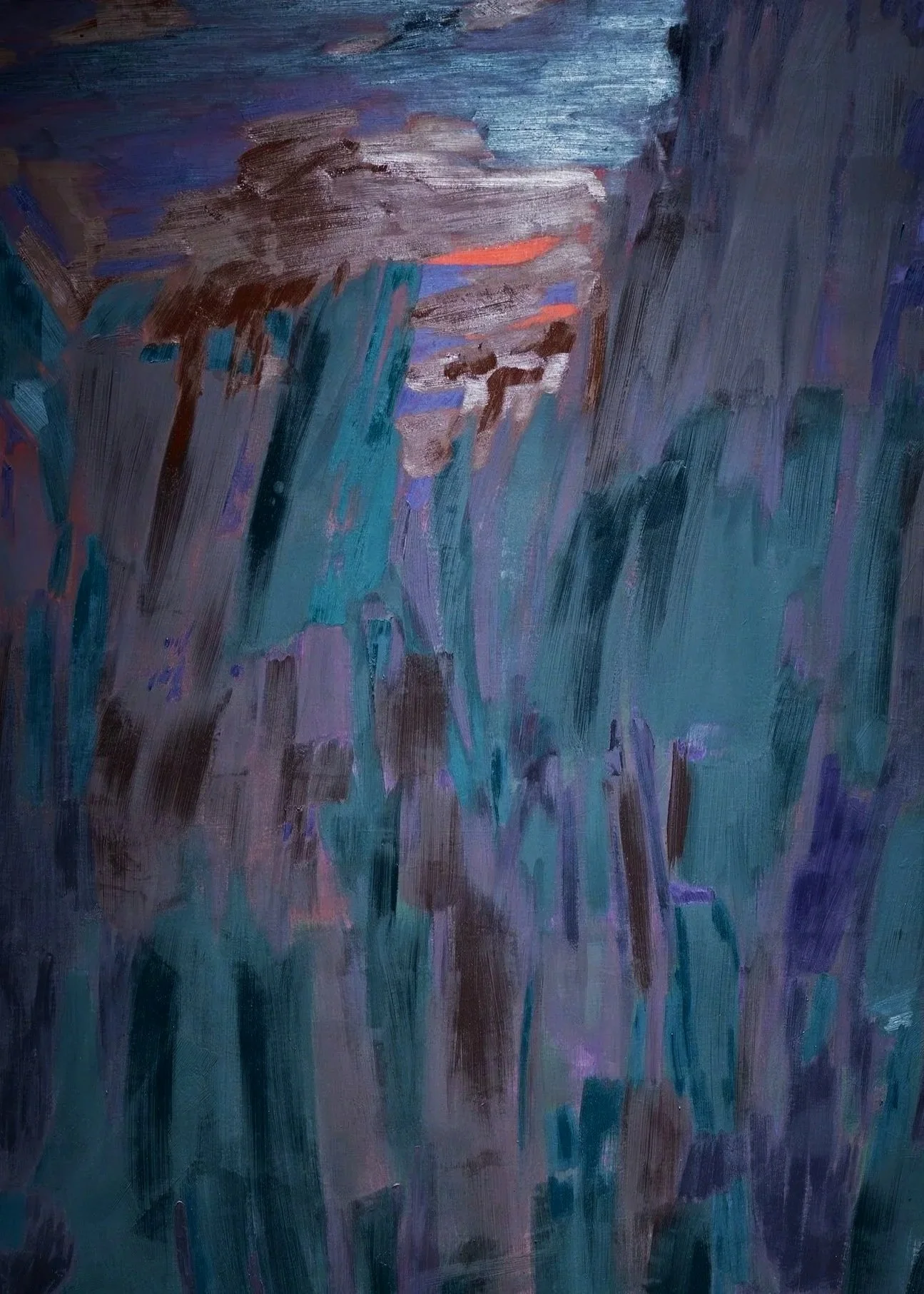 Nabeel Naveed,
(Rice) Field, 
2026
Oil on canvas.
68" x 96" 