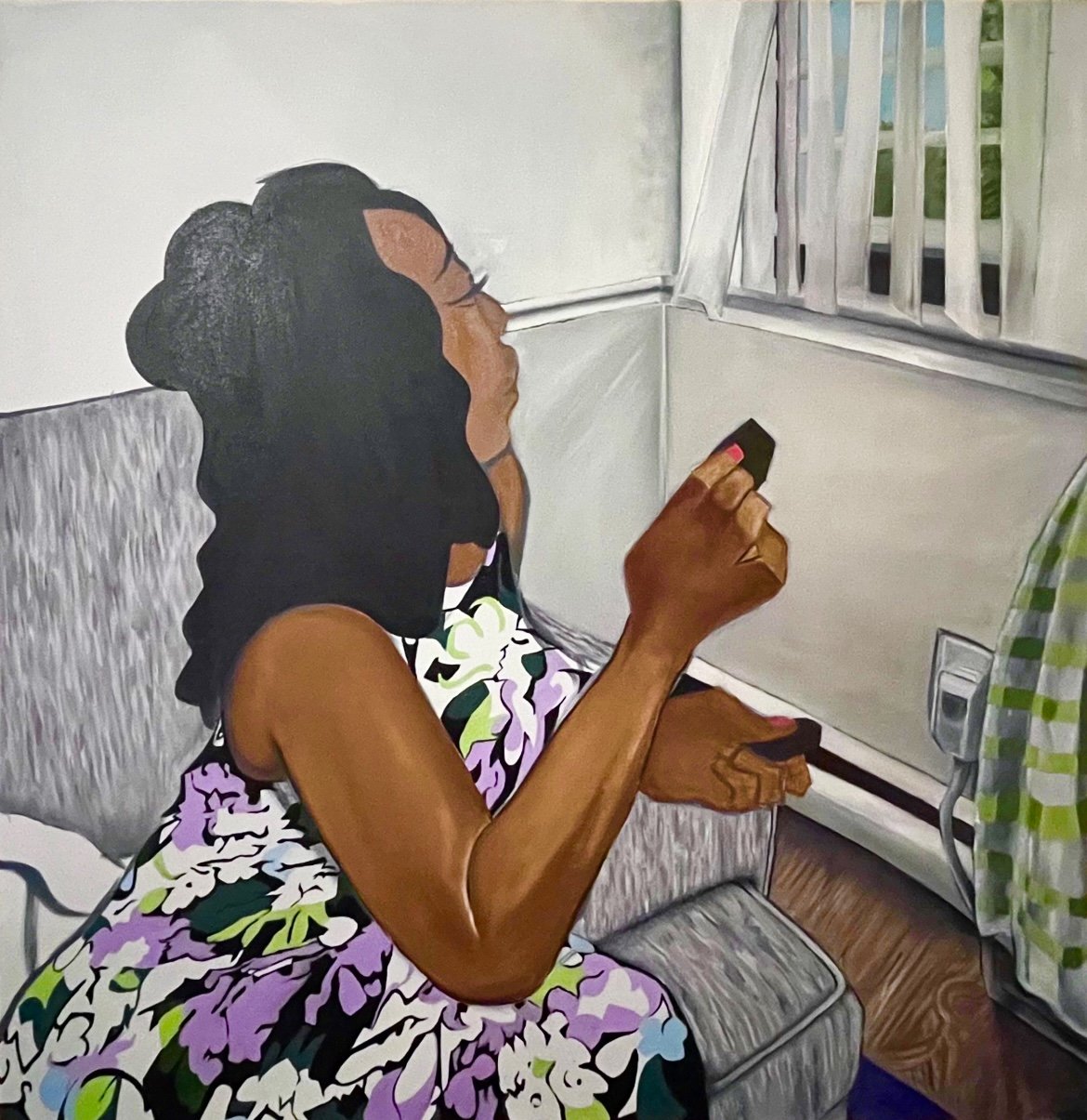 Breeze (2024), Oil on canvas, 36 x 36 inches