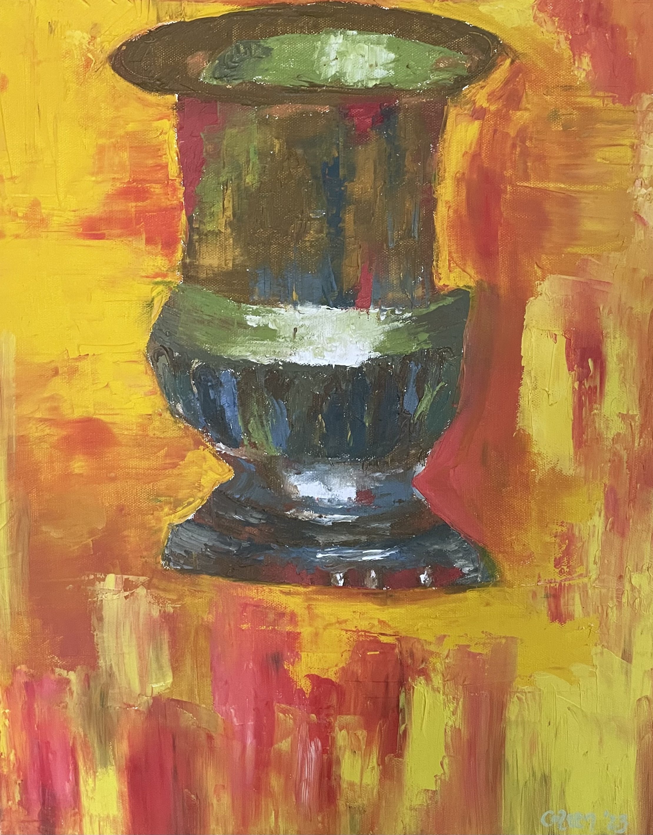 Vase, 2023, Oil on Canvas, 18 x 24