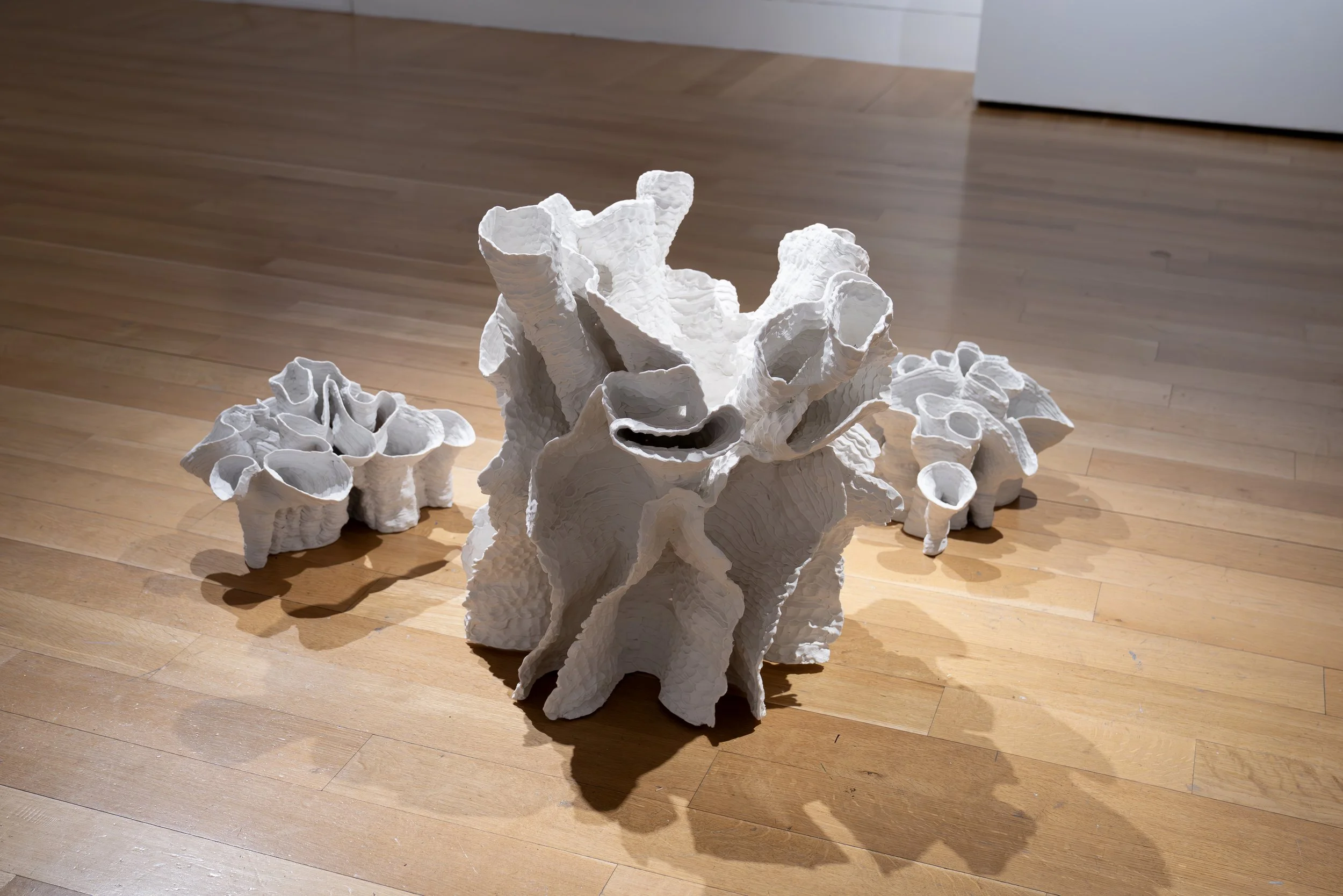 Judith Addison, 
Atoll, 
2025, 
Porcelain. 
24" x 24" x 24"