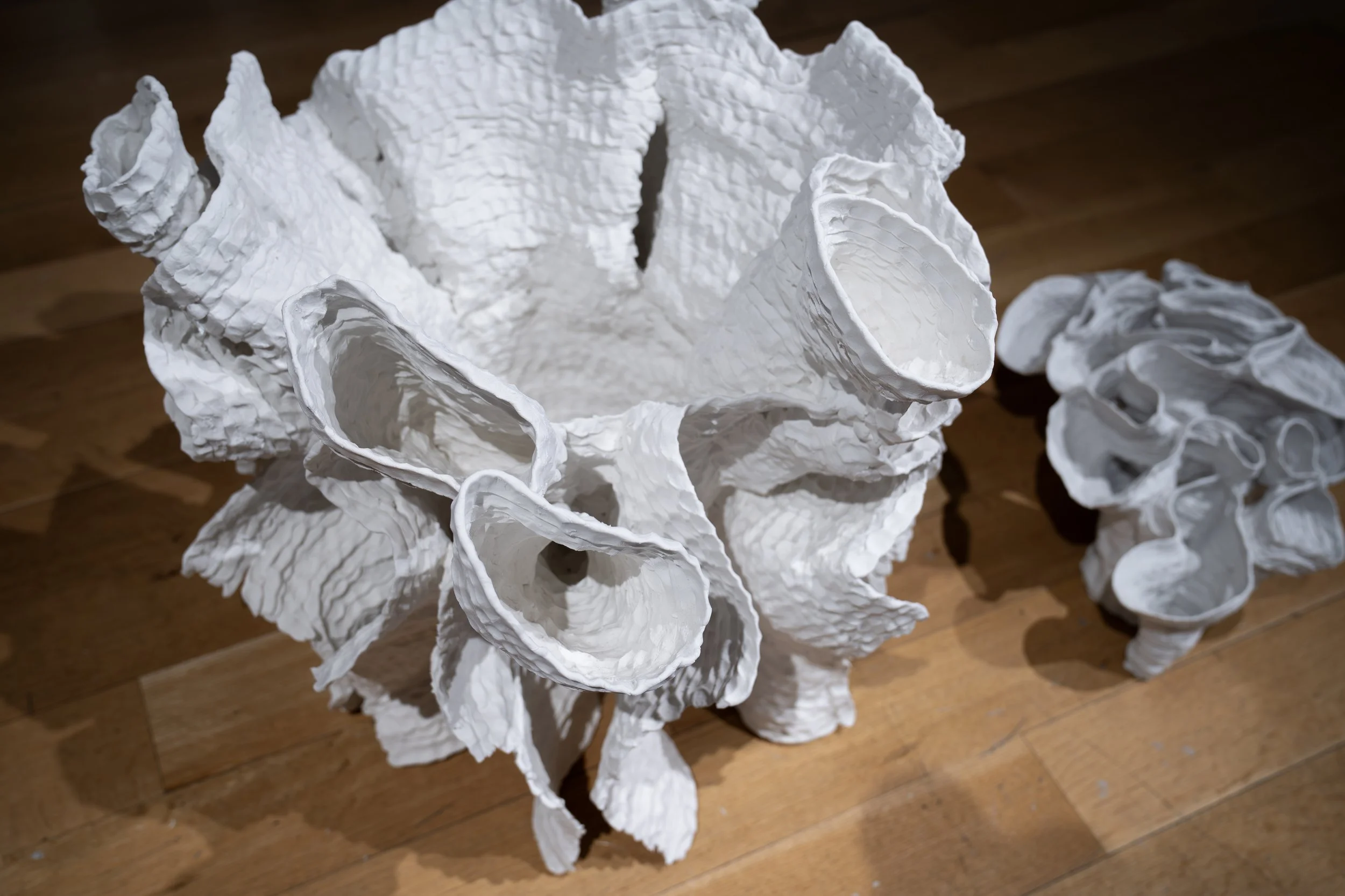 Judith Addison, 
Atoll, 
2025, 
Porcelain. 
24" x 24" x 24"