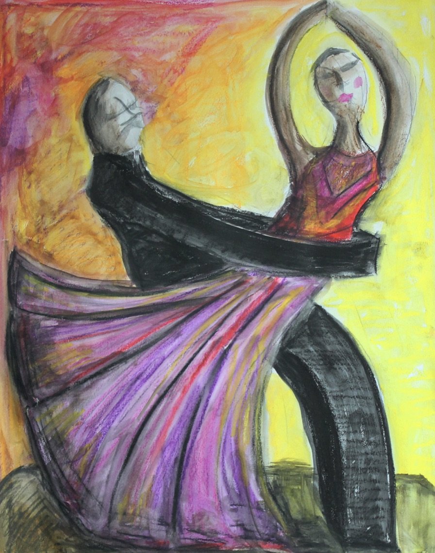 Married Dance, 2021, Acrylic on Canvas, 16 x 20