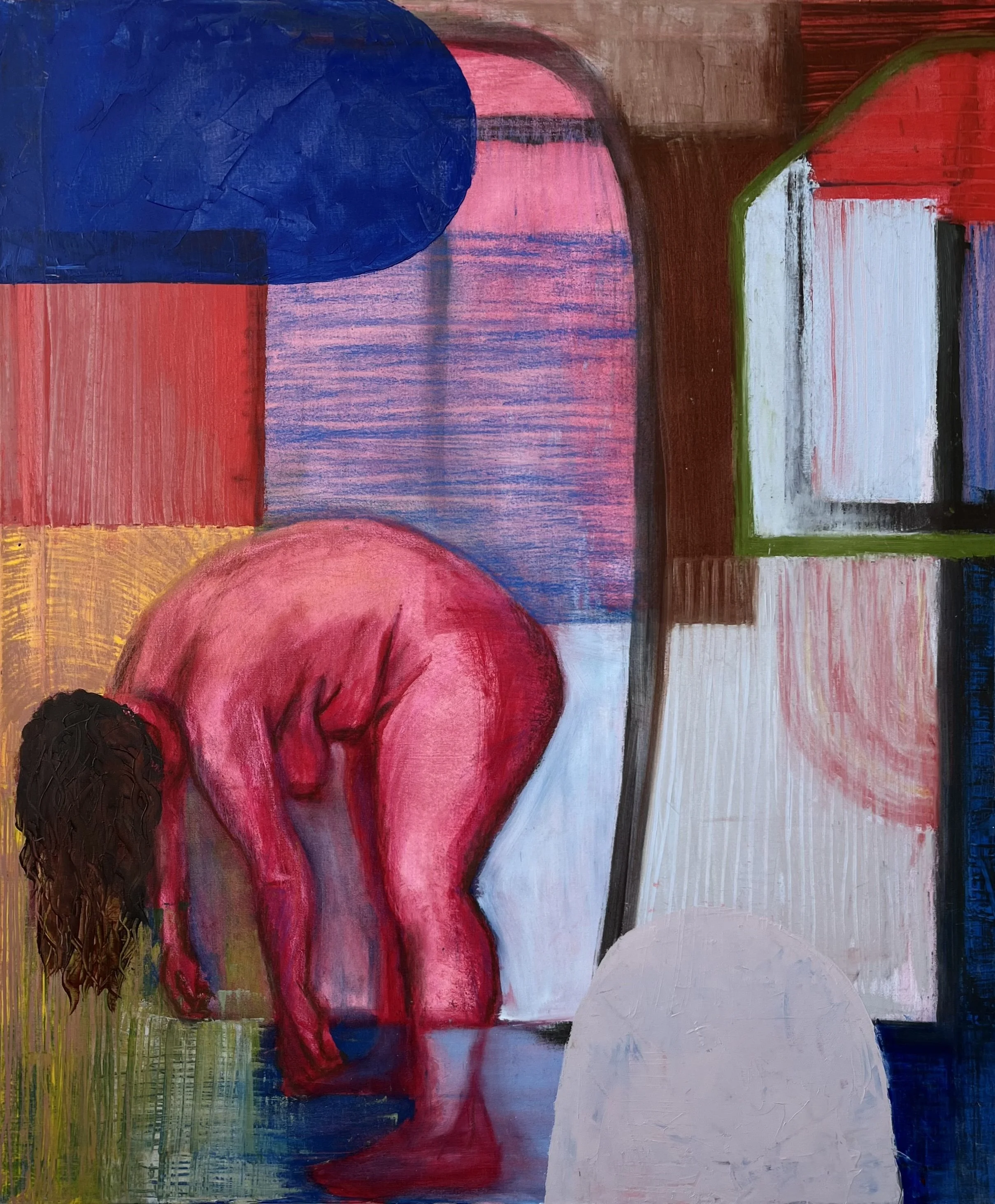     "Interior" oil on canvas, 2025, 32" x 38" 