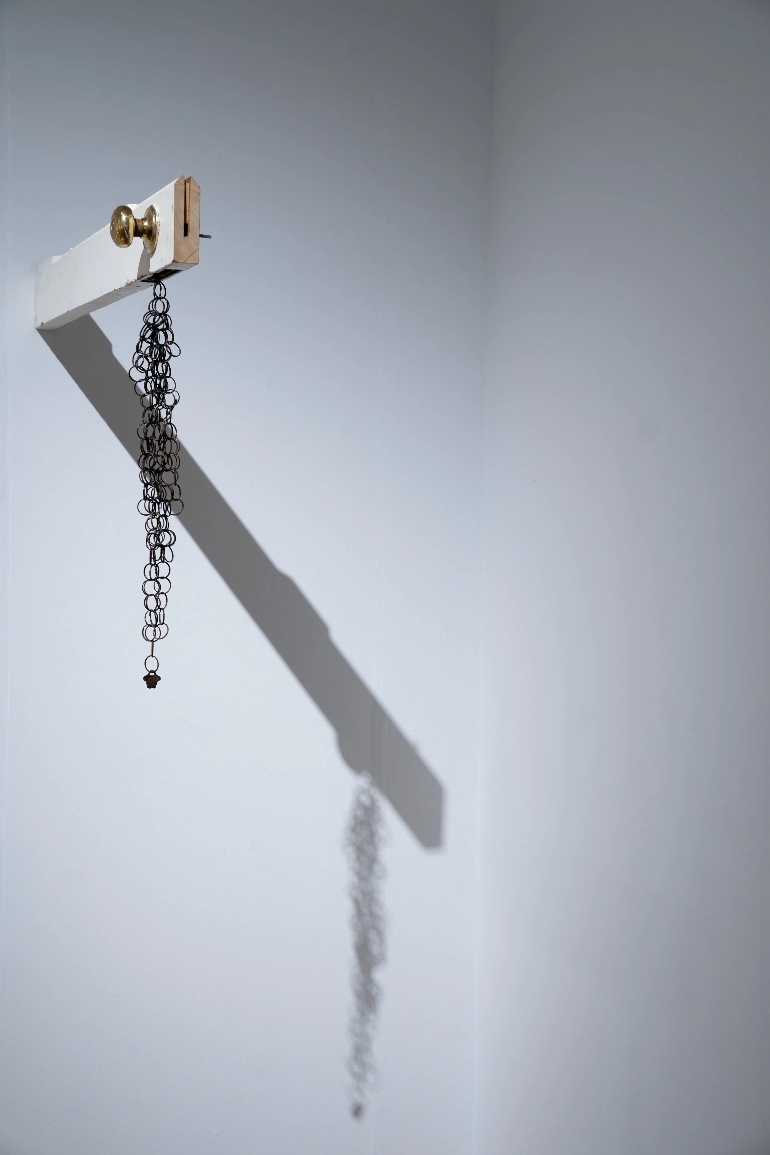 Rich Brown, 
Find Away, 
2026, 
Salvaged door. 
Dimensions variable 