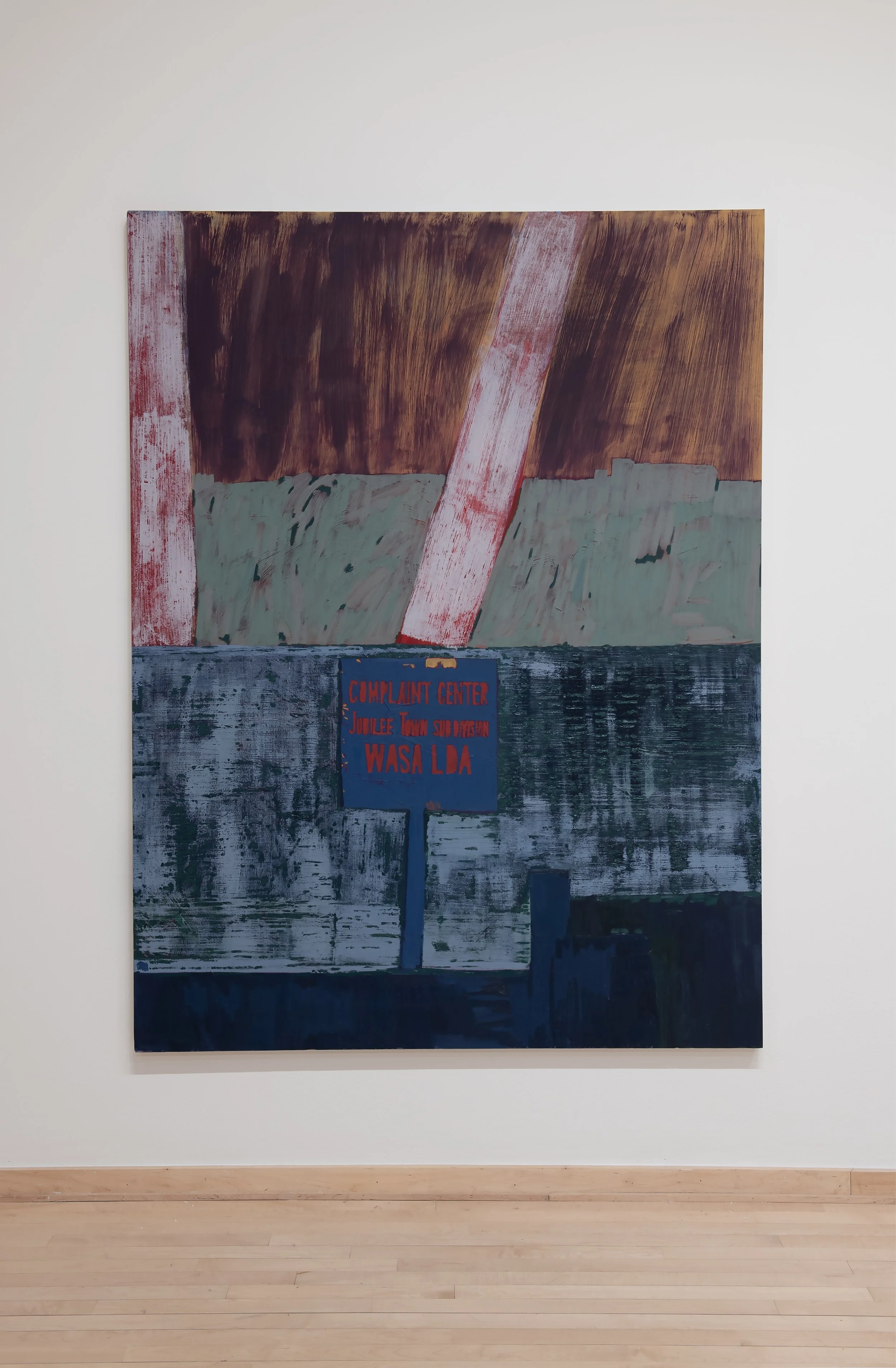 "Eucalyptus & Complaint" 72" x 54" Oil on Muslin, Photo Credit: John Carlano