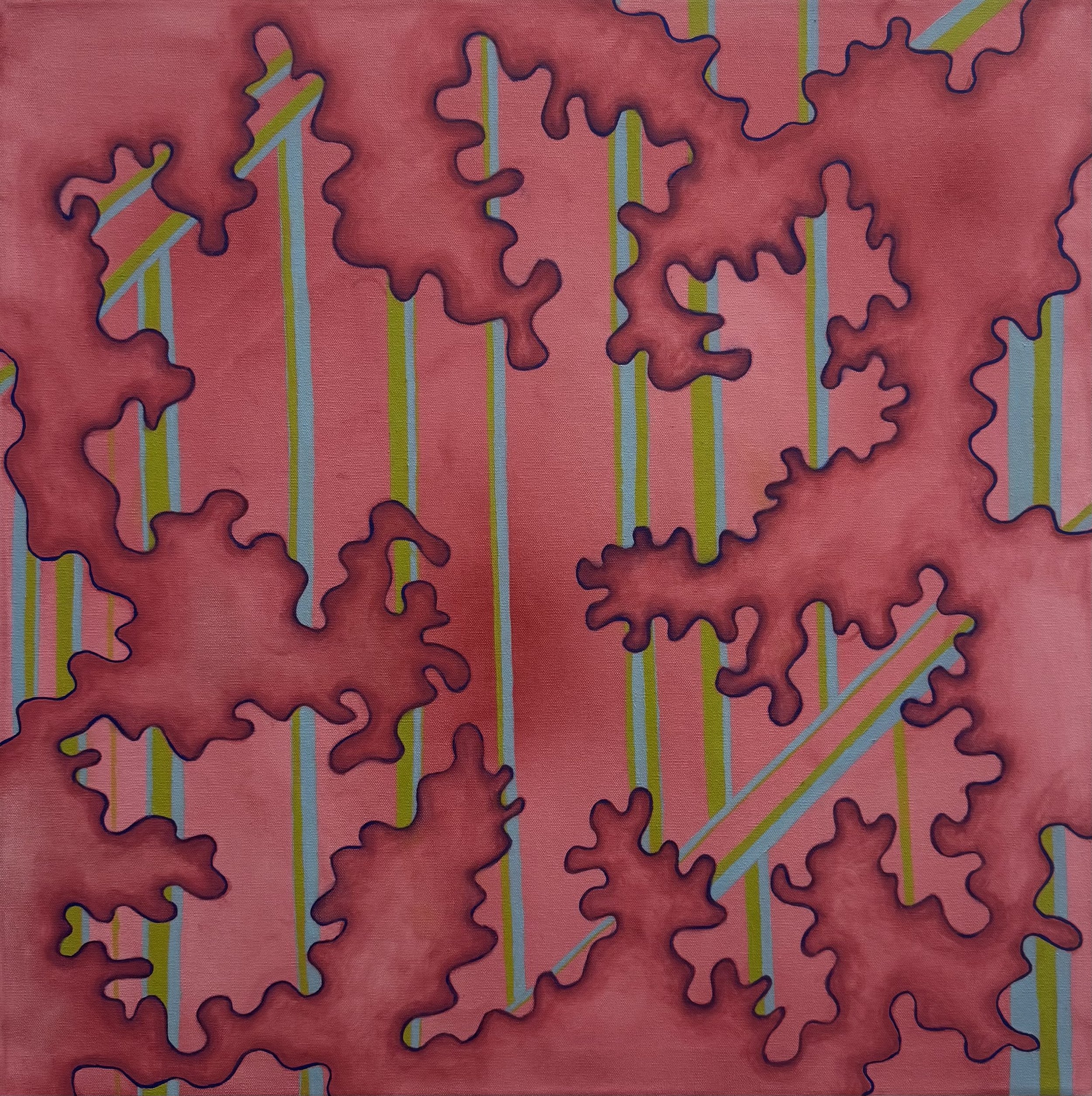 "Center" 2025, Oil on canvas, 24" x 26"