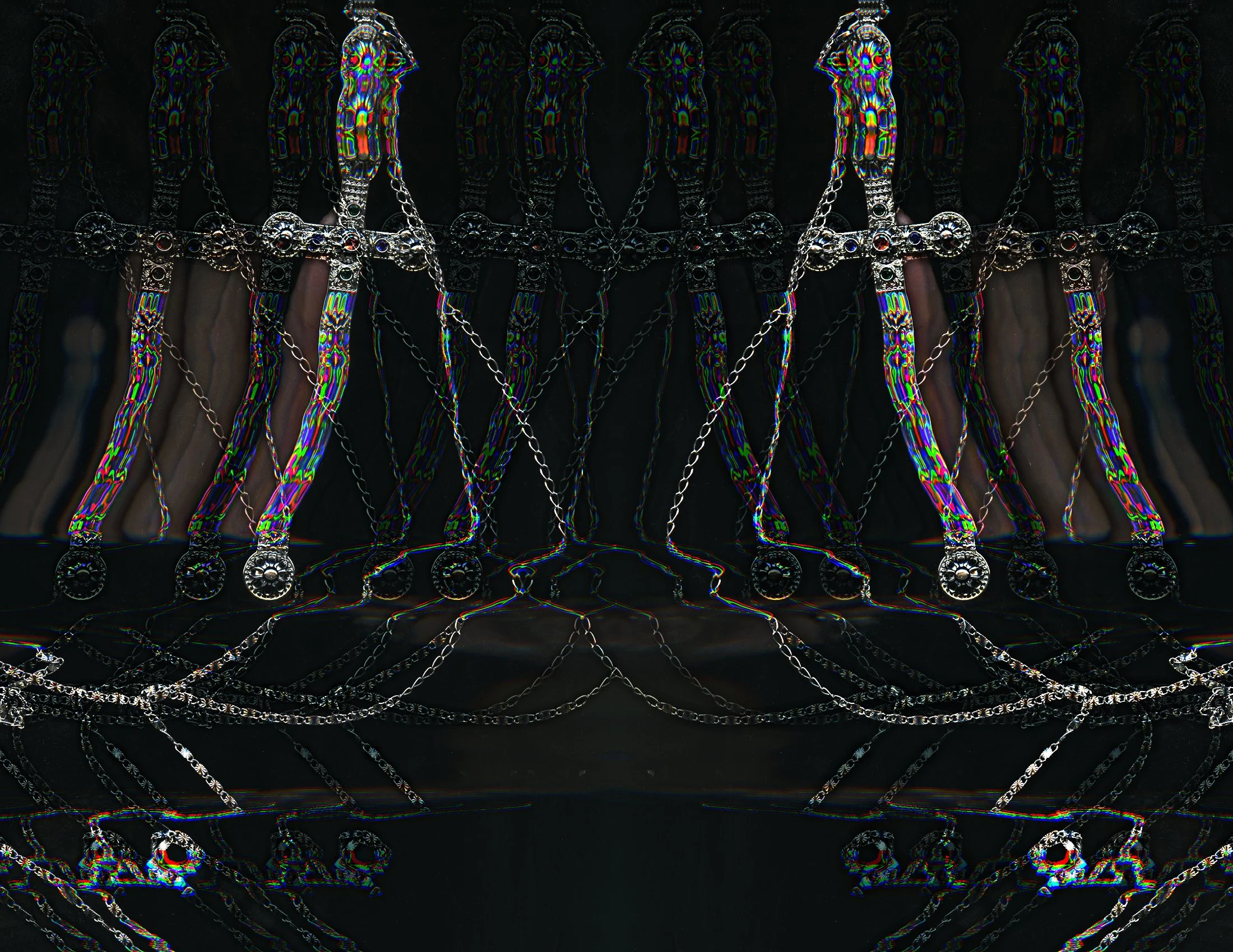 "Religion ...?" 2024, Scanned object, Adobe Photoshop, 11" x 8"