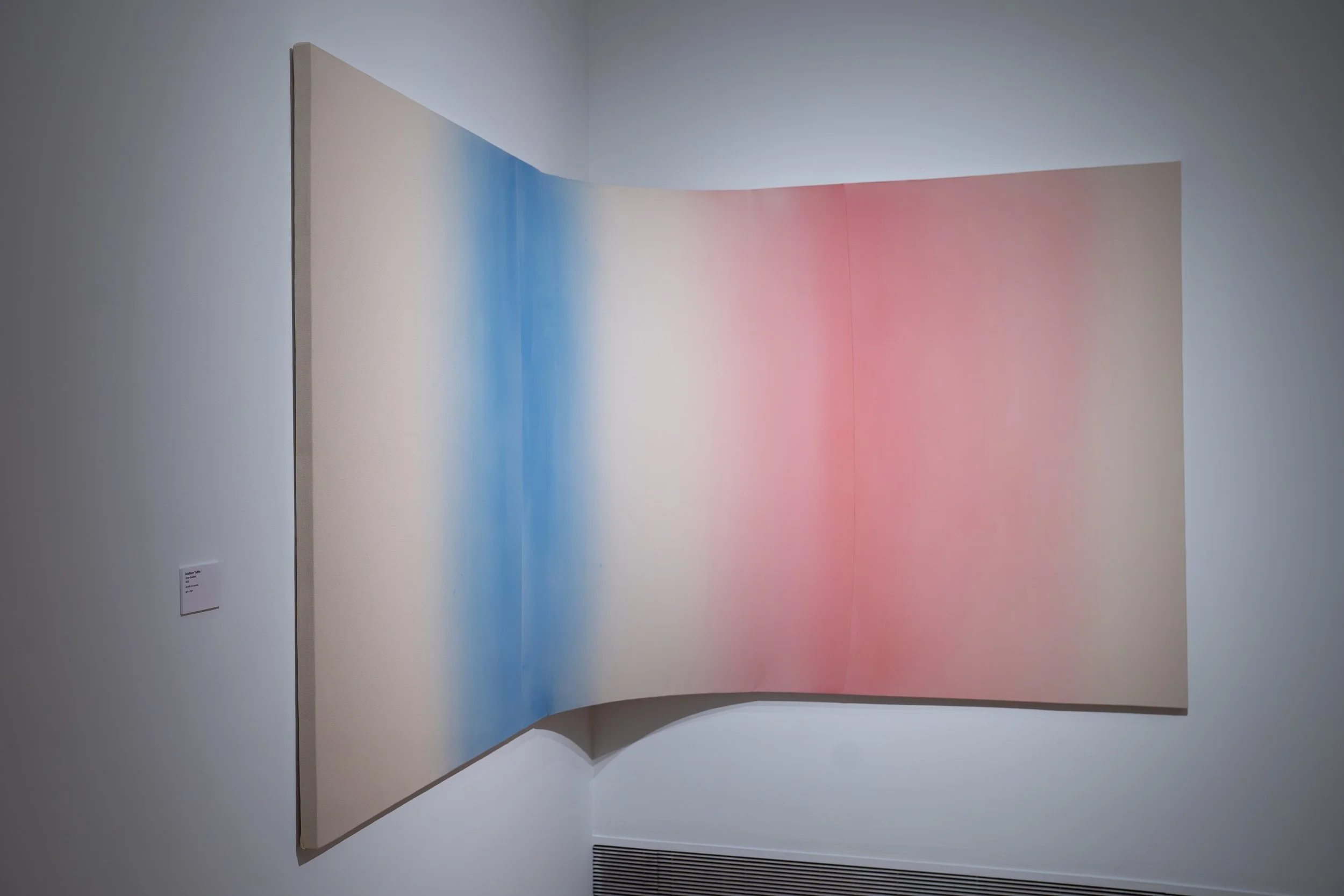 Madison Tubbs,
Knee Gradient,
2026, 
Acrylic on canvas. 
60" x 126"