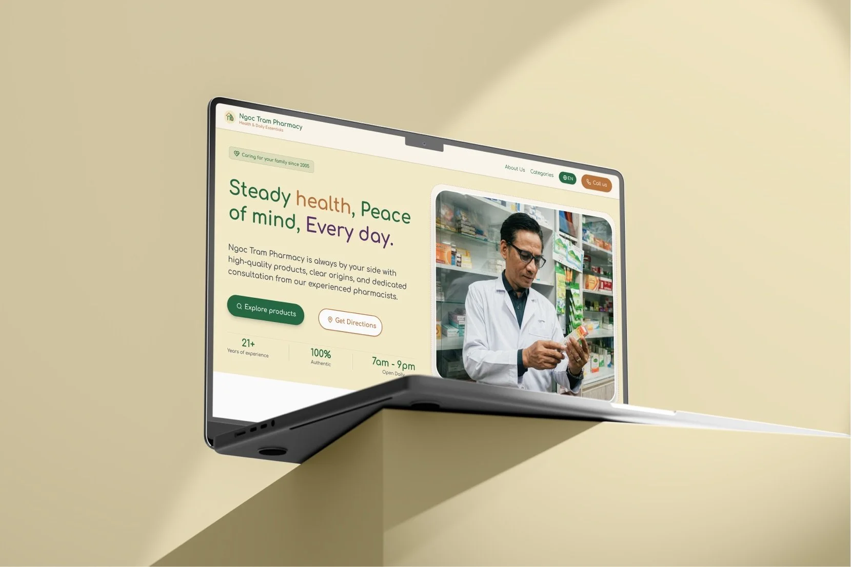 "Ngoc Tram Pharmacy: A Neighborhood Health and Essentials" Brand Website