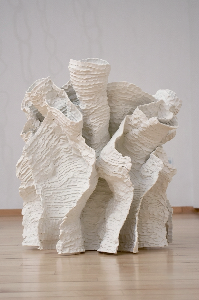 "Atoll"
Porcelain. 24 x 24 x 24 in.
