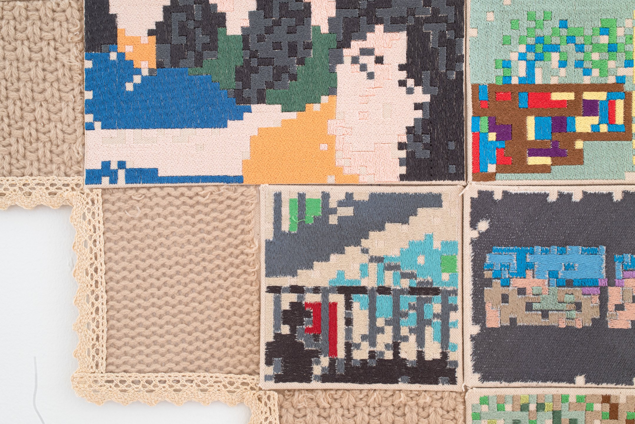 “People, Places, Things” details
Cotton, acrylic fiber, lace, projection. Dimensions variable
Photo credit: Neighboring States
