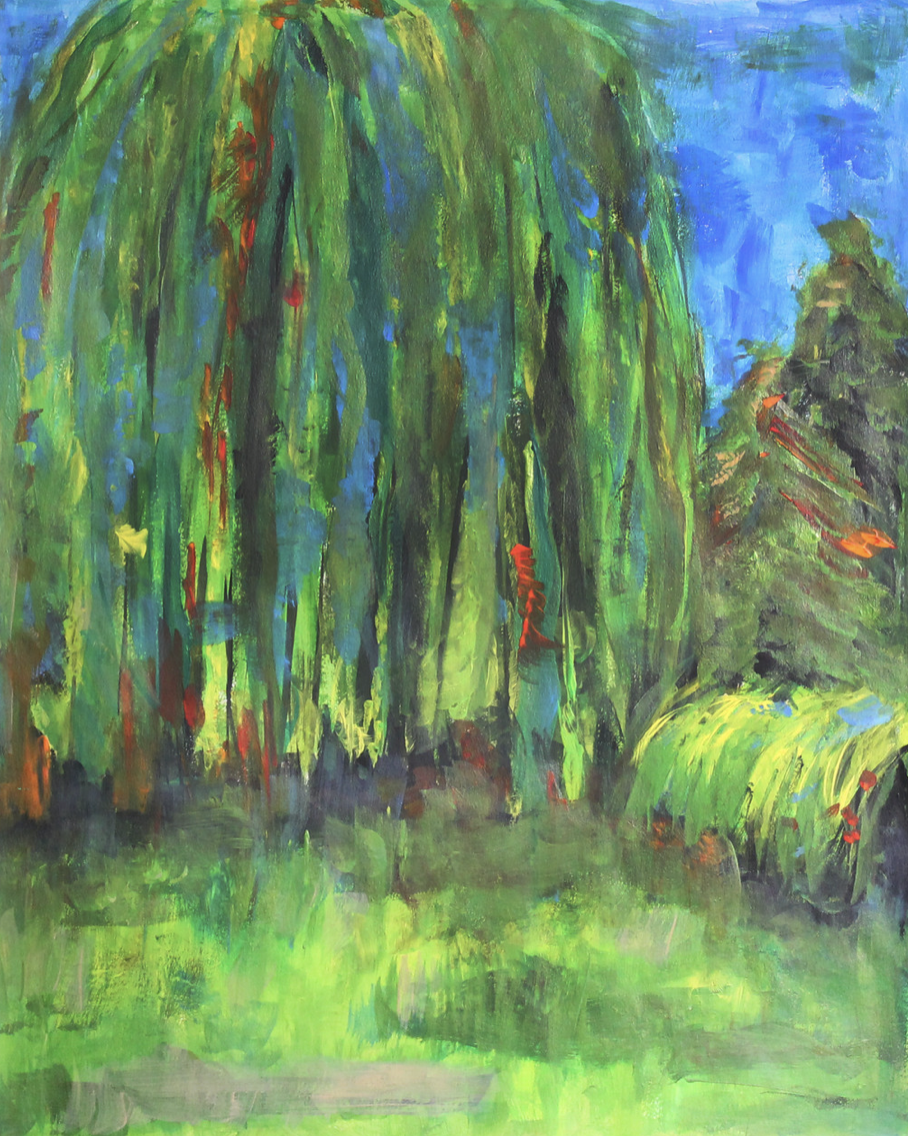 Back Willow, 2022, Acrylic on Canvas, 18 x 24