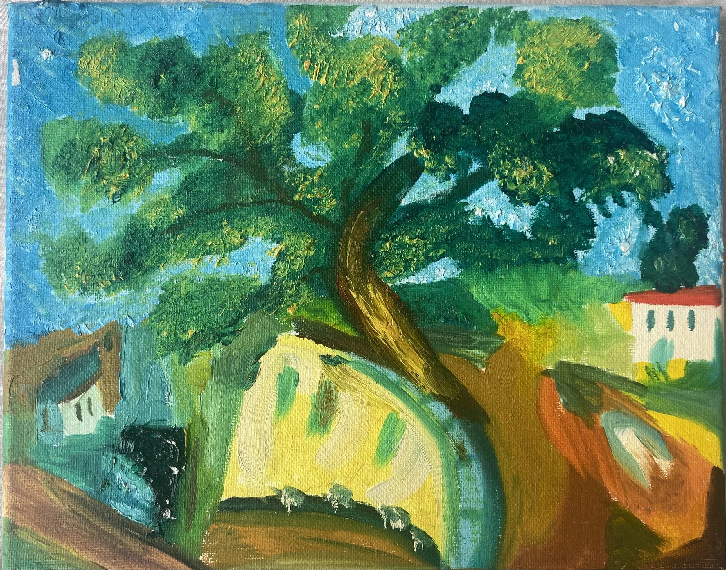 "Recreation," 2021, Oil on canvas, 9” by 6”