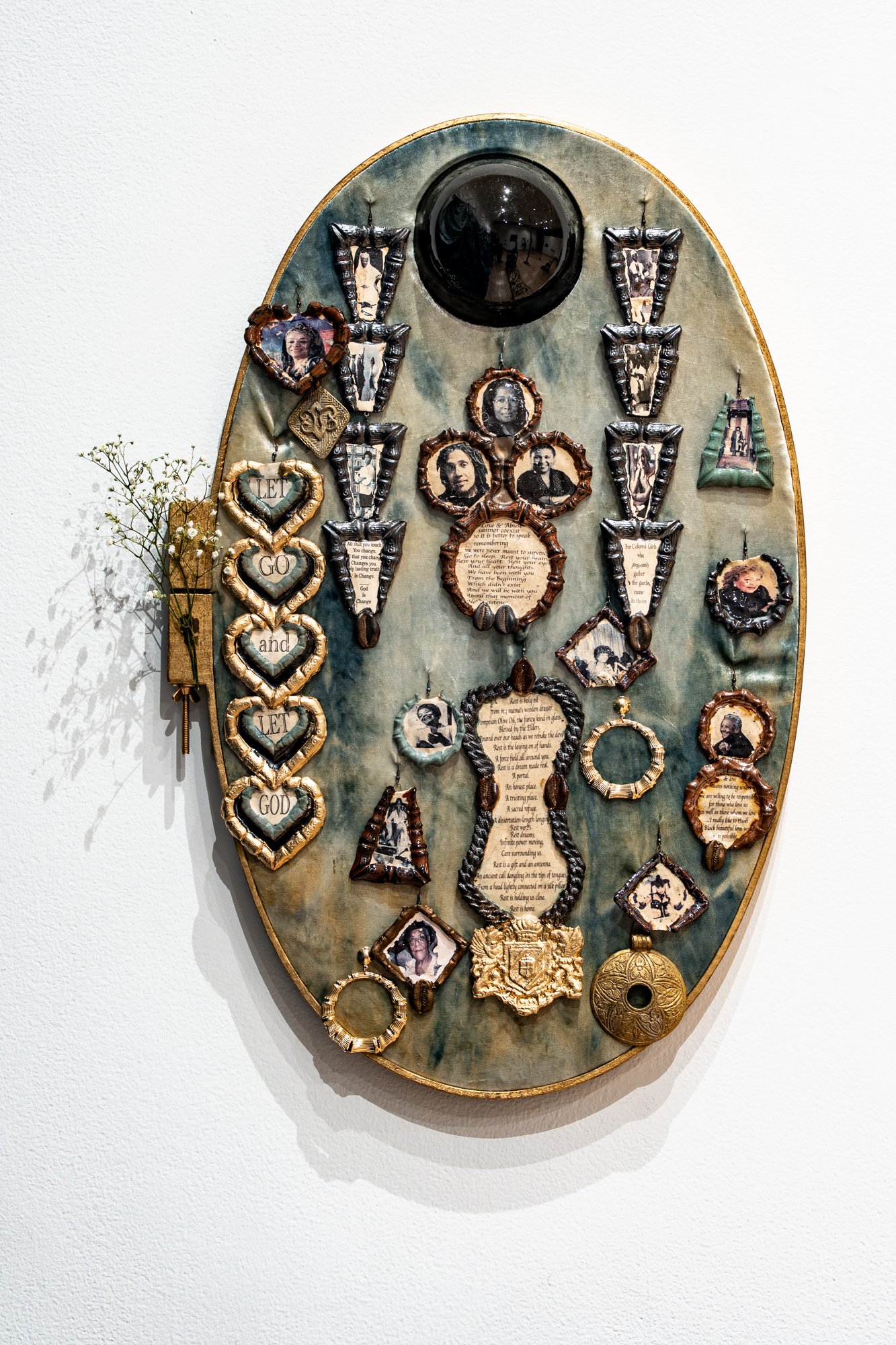 "Always Here"
Ceramic, IndigoDyedFiber, Metal
12inwby24inh
Photo Credit: Dilmar Gamero