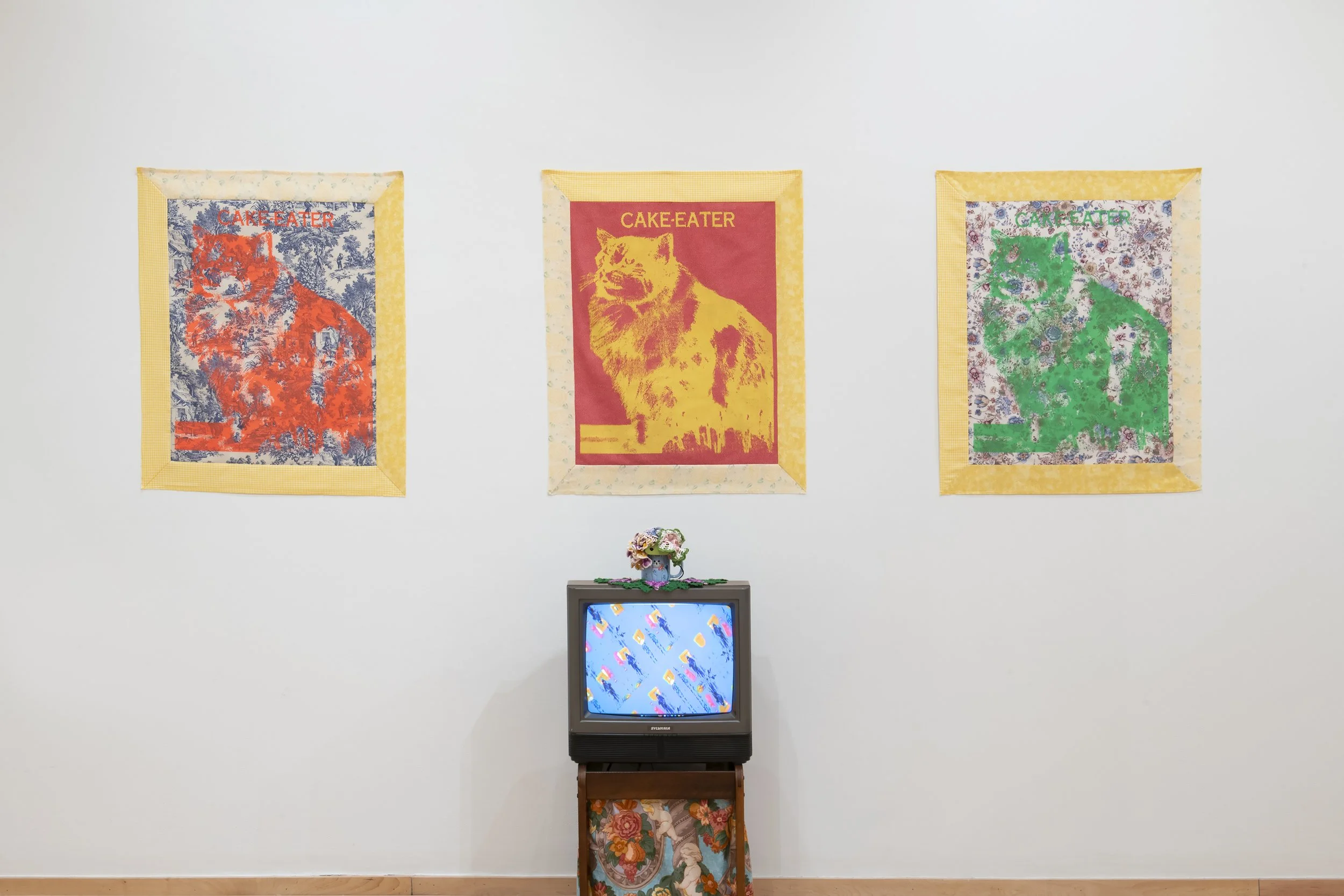 "The Cat's Mouth
cuts like pinking shears" Installation View. Photo Credit: John Carlano
