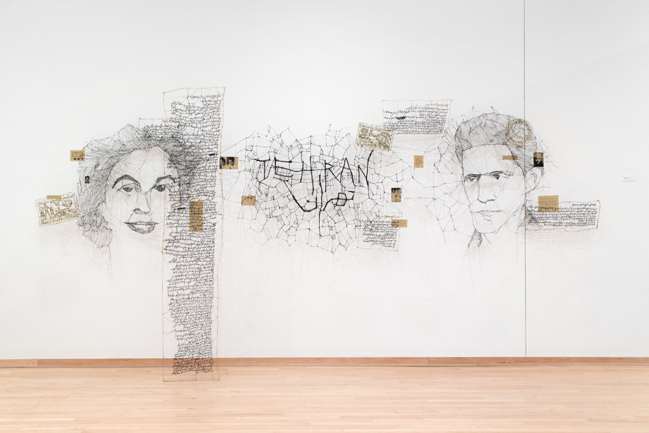 “Letters of Simin and Jalal”
PLA filament, paper. 100” x 140”
Photo credit: Neighboring States