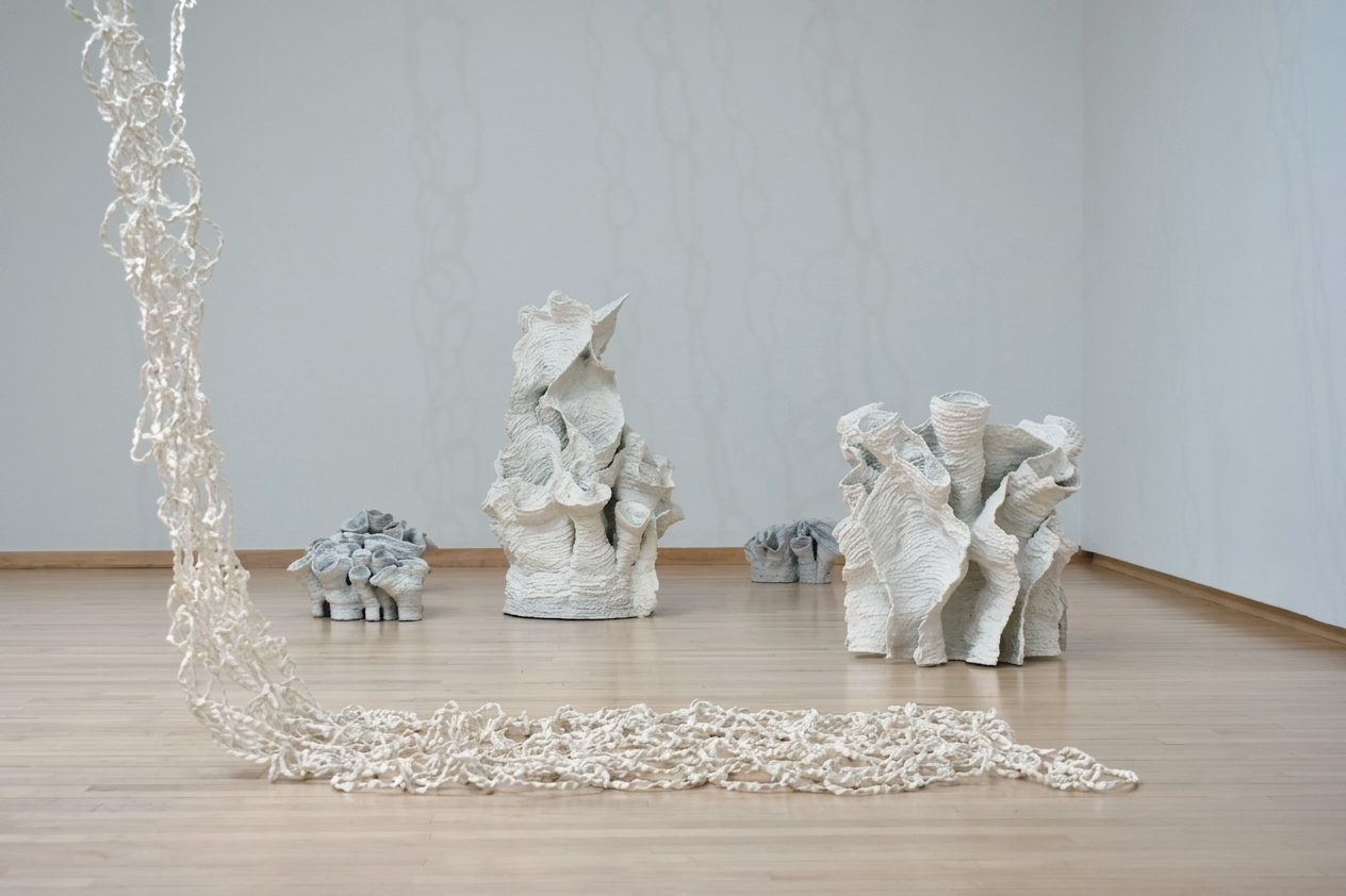 "Eutierria"
Installation view.
Porcelain. Dimensions: Variable.