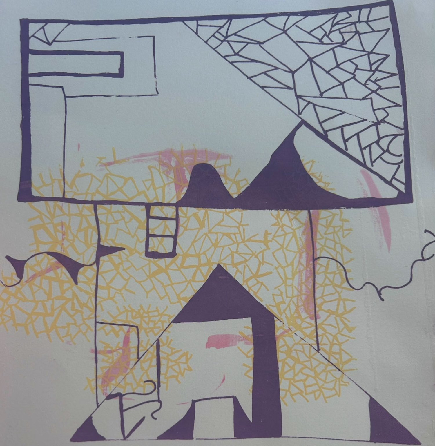 Closed In, Screenprint, 2024