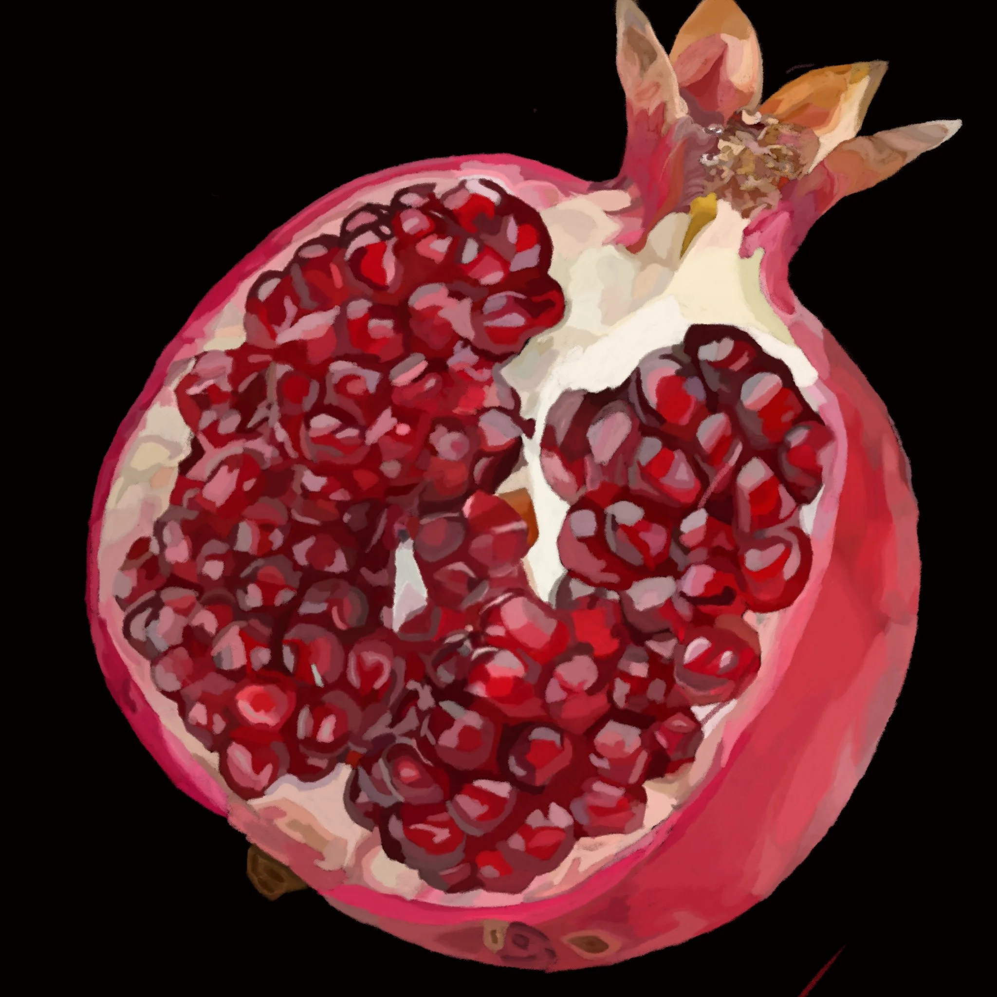 "Fruit Study" 2019, Digital Drawing