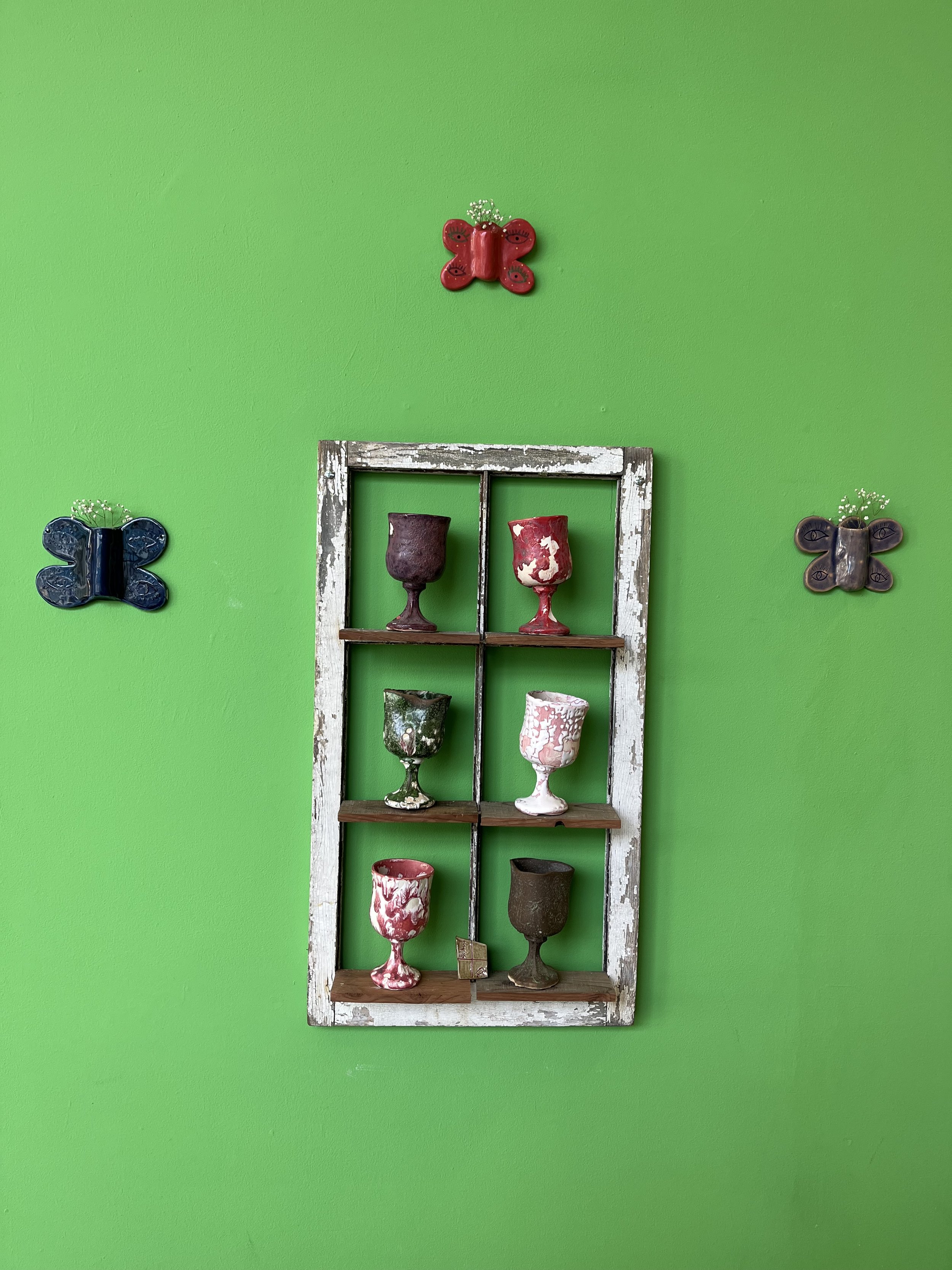 My Little Corner of the World, 2024, Ceramic and Wood Installation