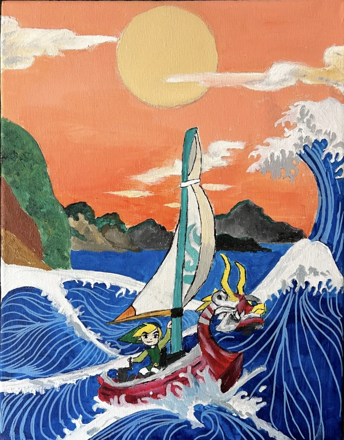 Untitled. 2025 Acrylic on canvas. 11" x 8.5" 