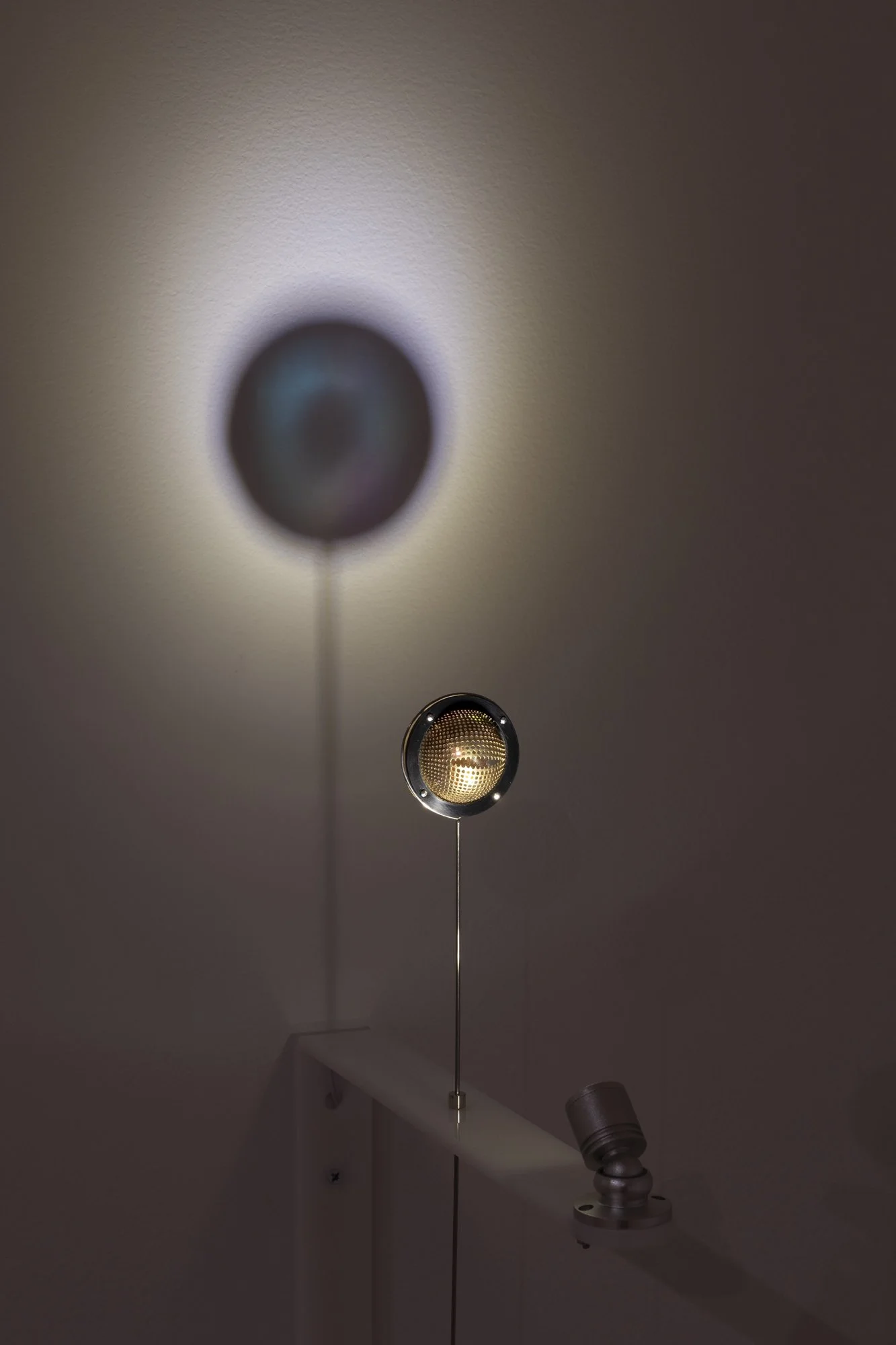 "Black Dome Brooch," (detail), Brass, acrylic, steel wire. 1.5" x 1.5" x 1" Photo Credit: Sam Fritch