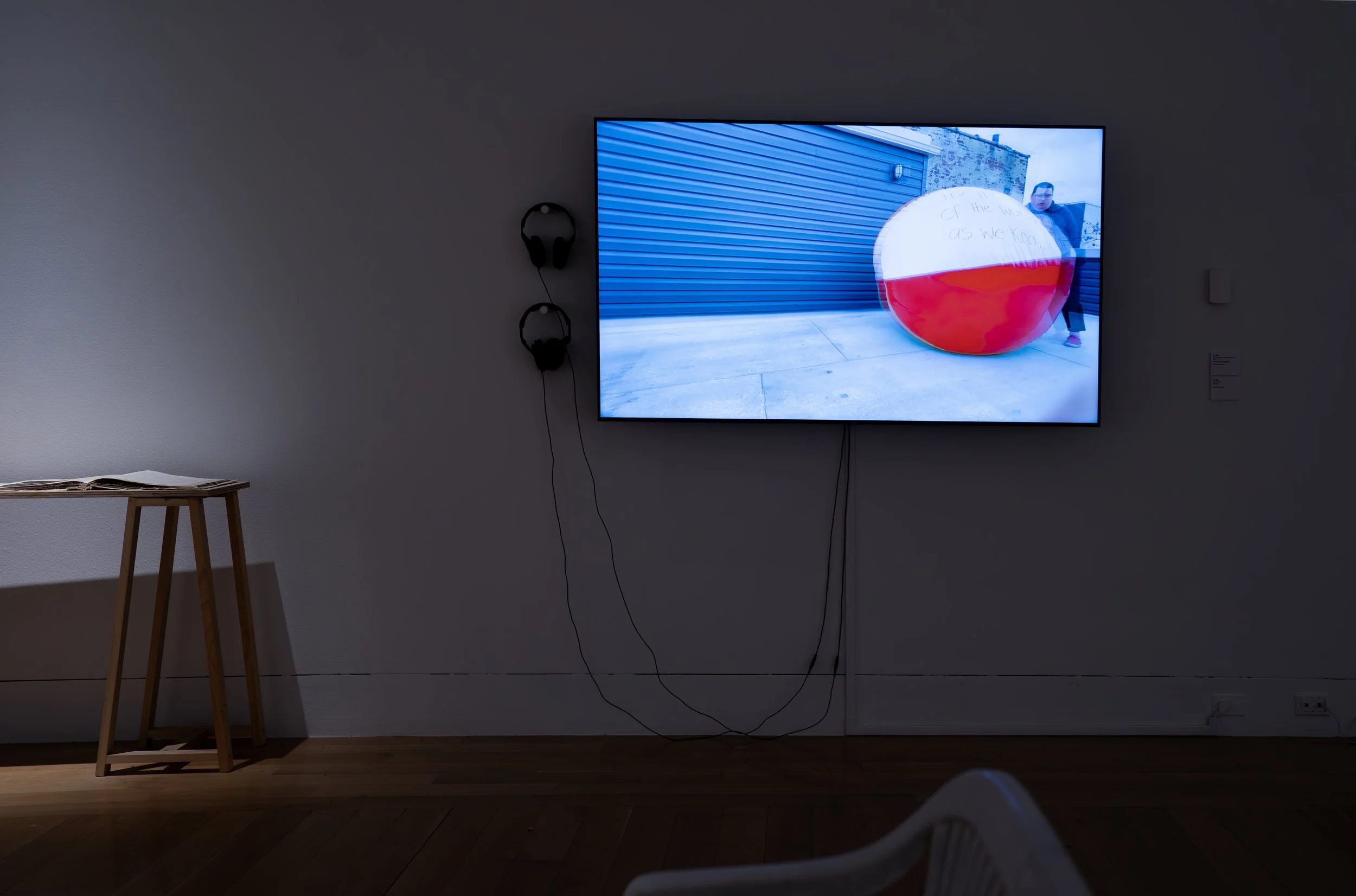 ev Leto, 
It's the End of the World as We Know It, 
2025, 
One-channel video installation. 
Dimensions variable