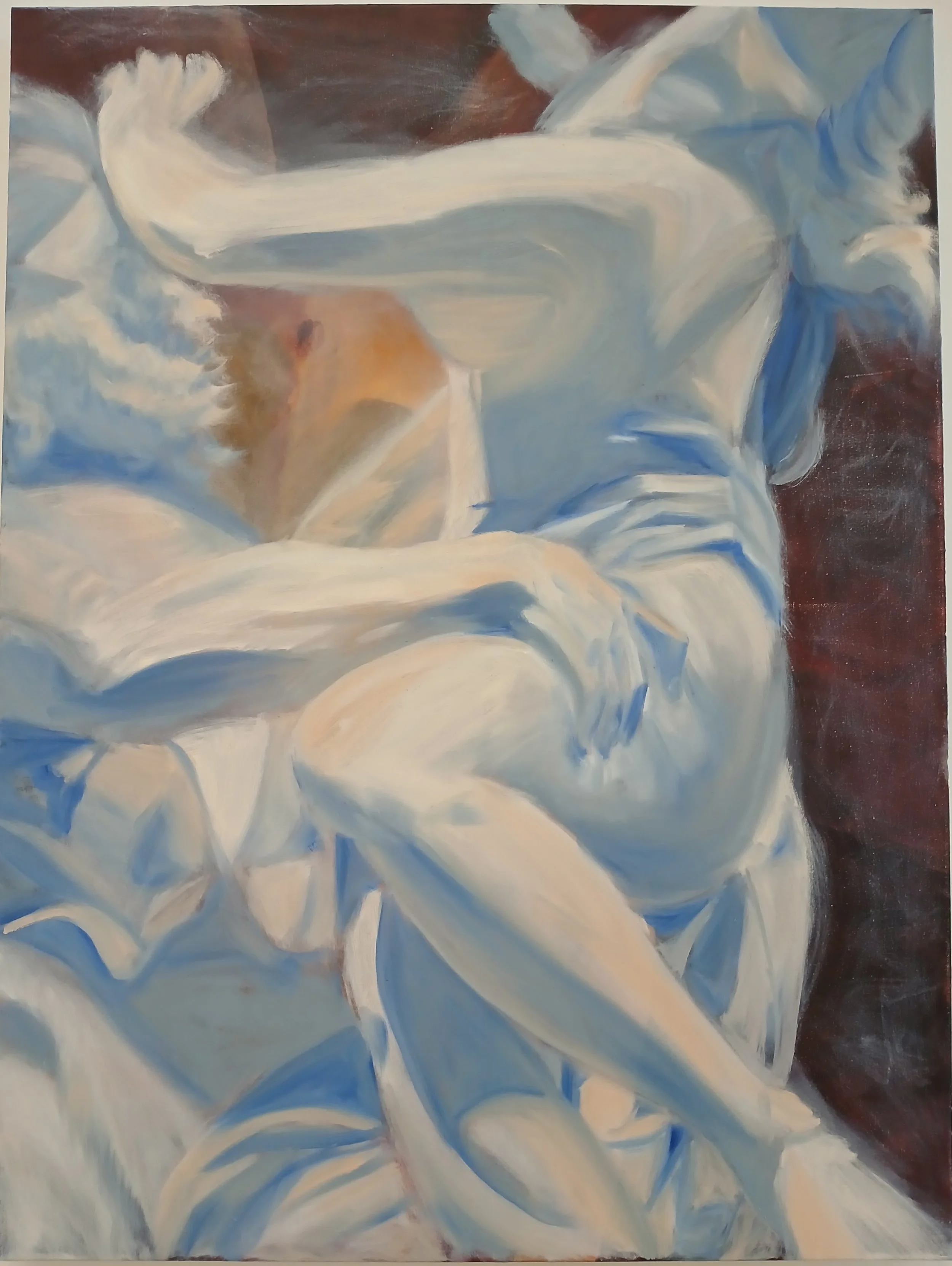"Detail of Proserpina" 2025, oil paint on canvas, 30”x40"