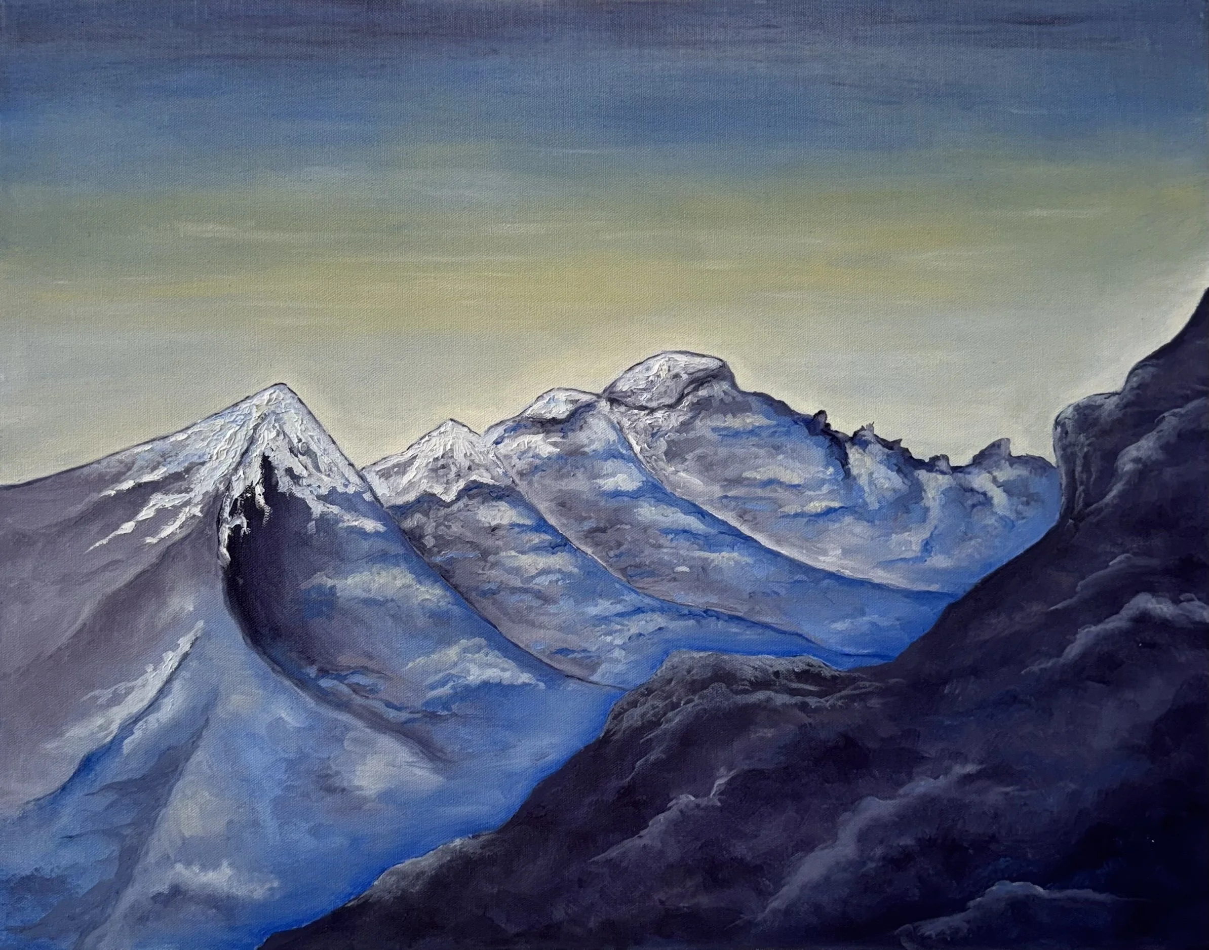 "Rockies" 2025, Oil on canvas, 22" x 28"