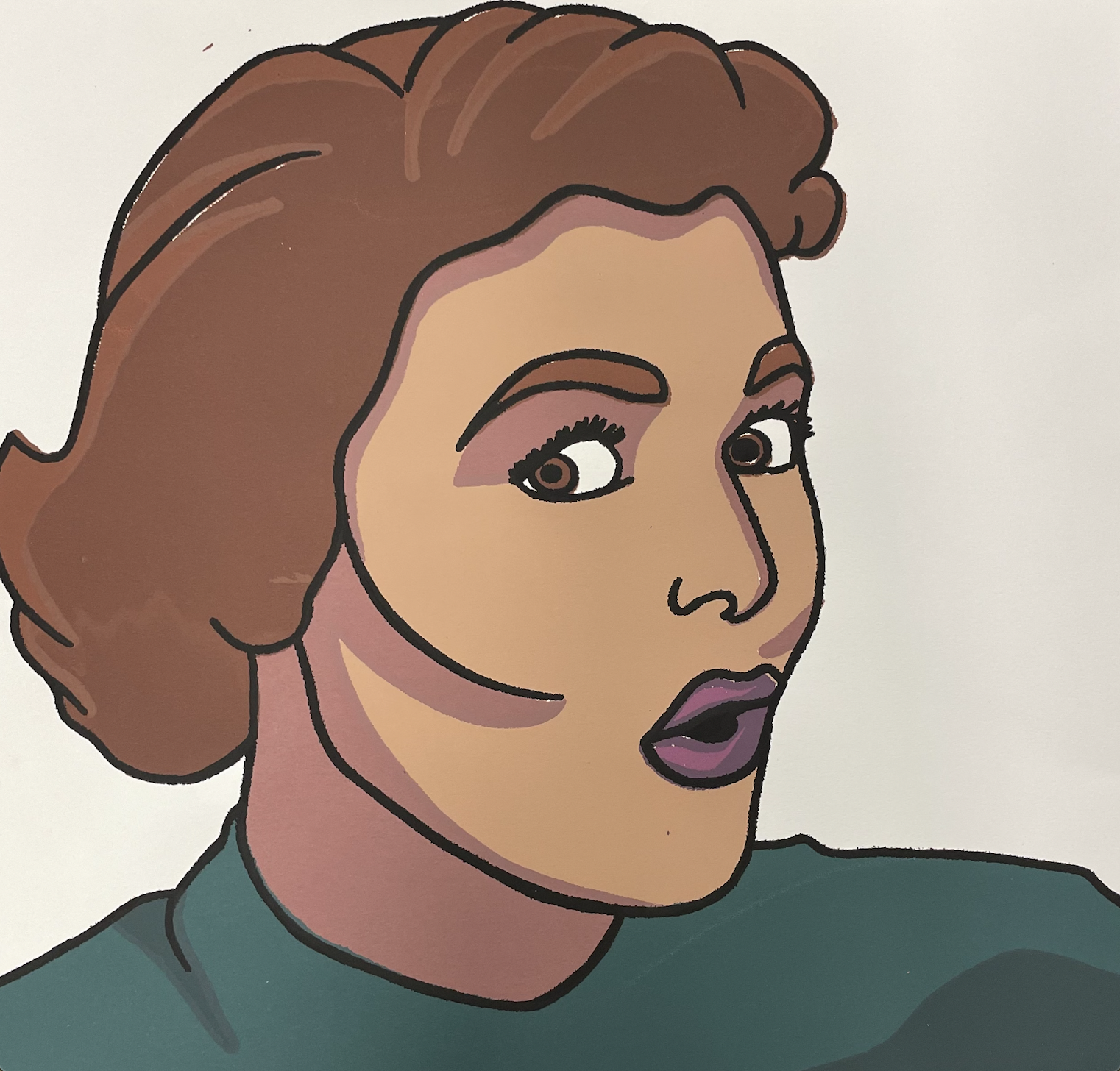 Untitled, 2022, Printmaking, Ink on paper, 12" X 12"