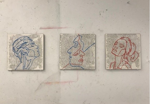 Unbroken, 2020, Acrylic on Xerox transfer