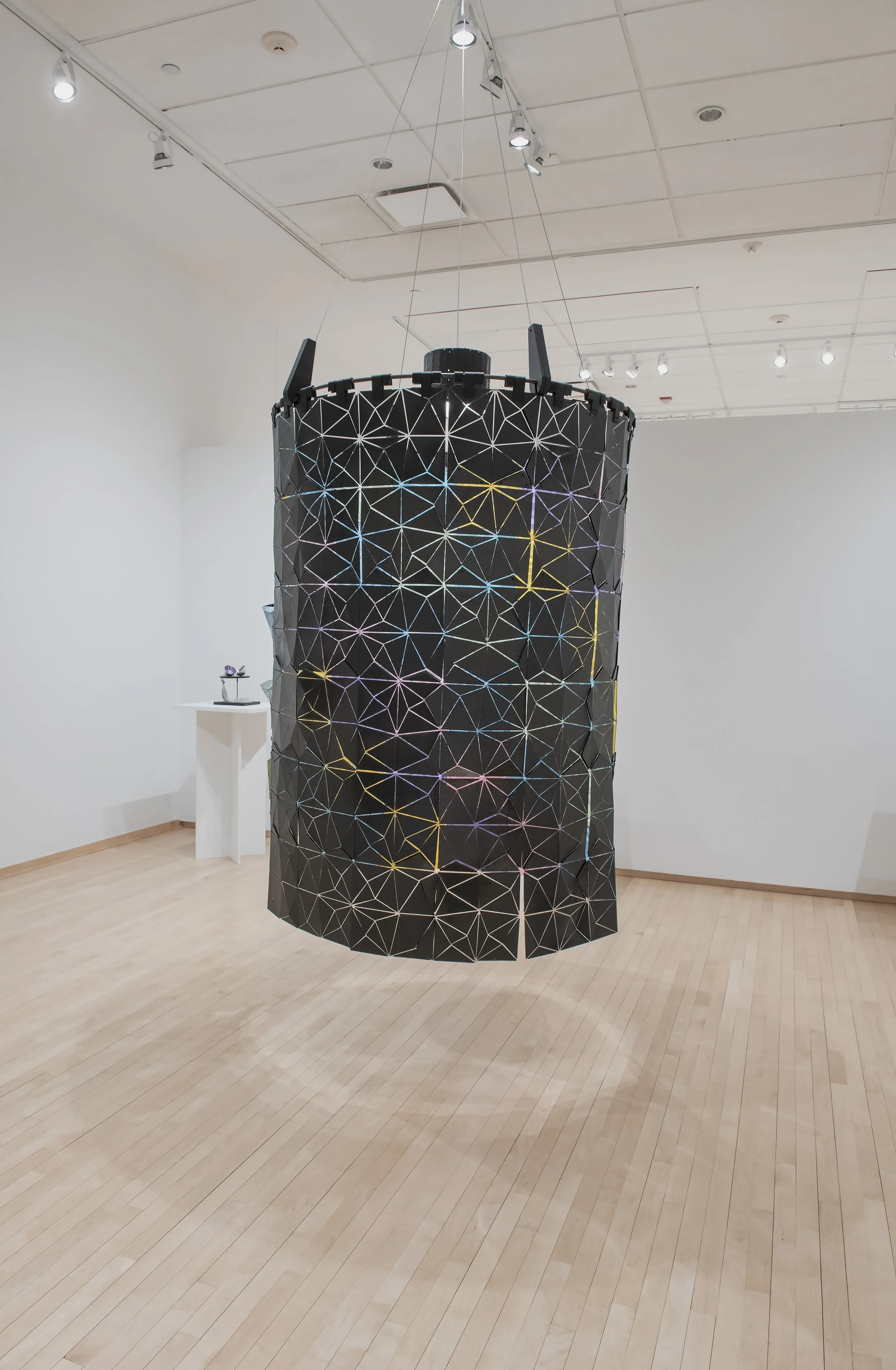 "Interior space"
PLA, Mesh, Screws. 52”x52”x70”. 
Photo credit: John Carlano 