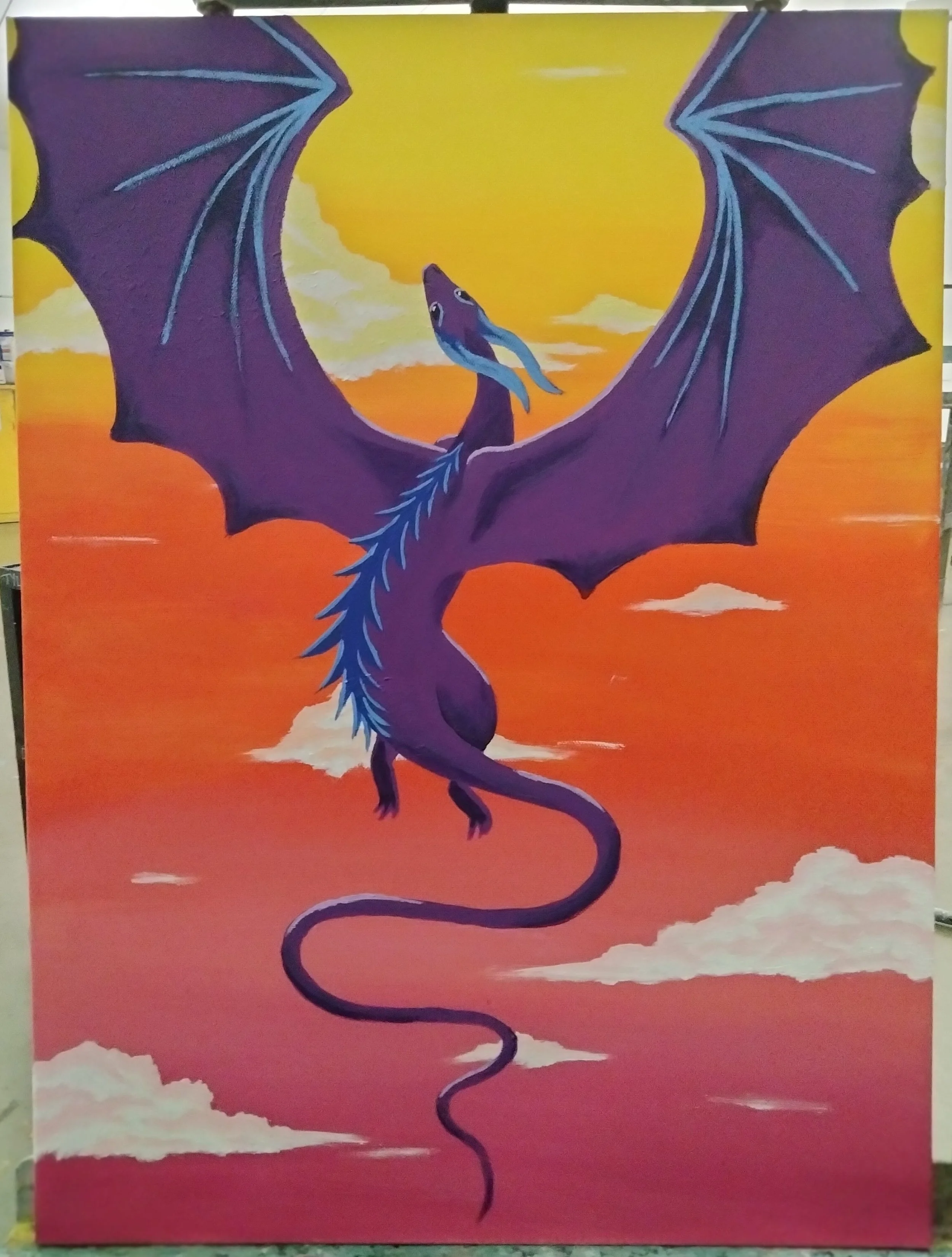 "El Duende" Version 2, 2024, acrylic paint on canvas, 18”x24"