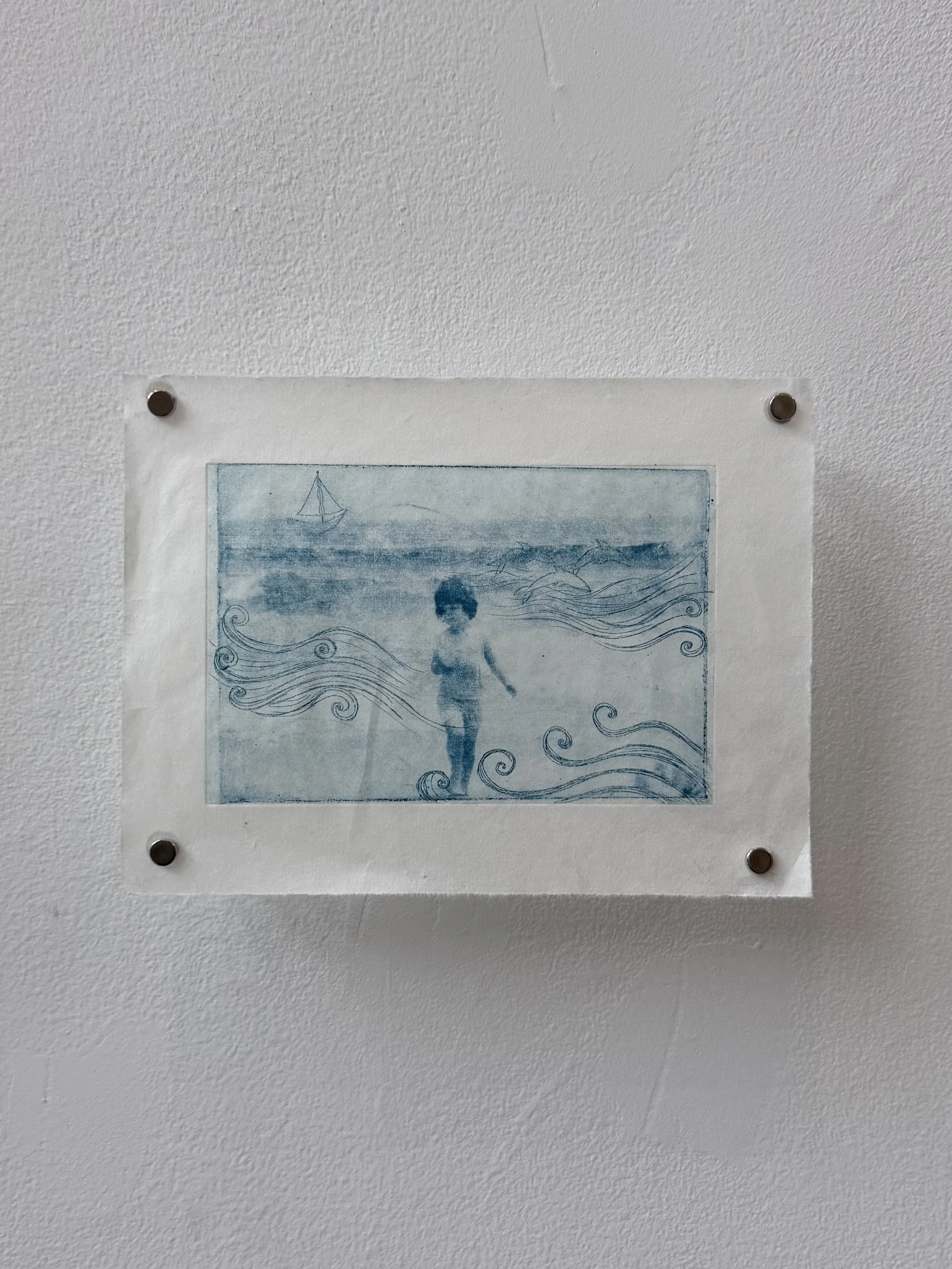 "Memory as Told" 2025, photo gravure print, kozo paper, 6" x 8"