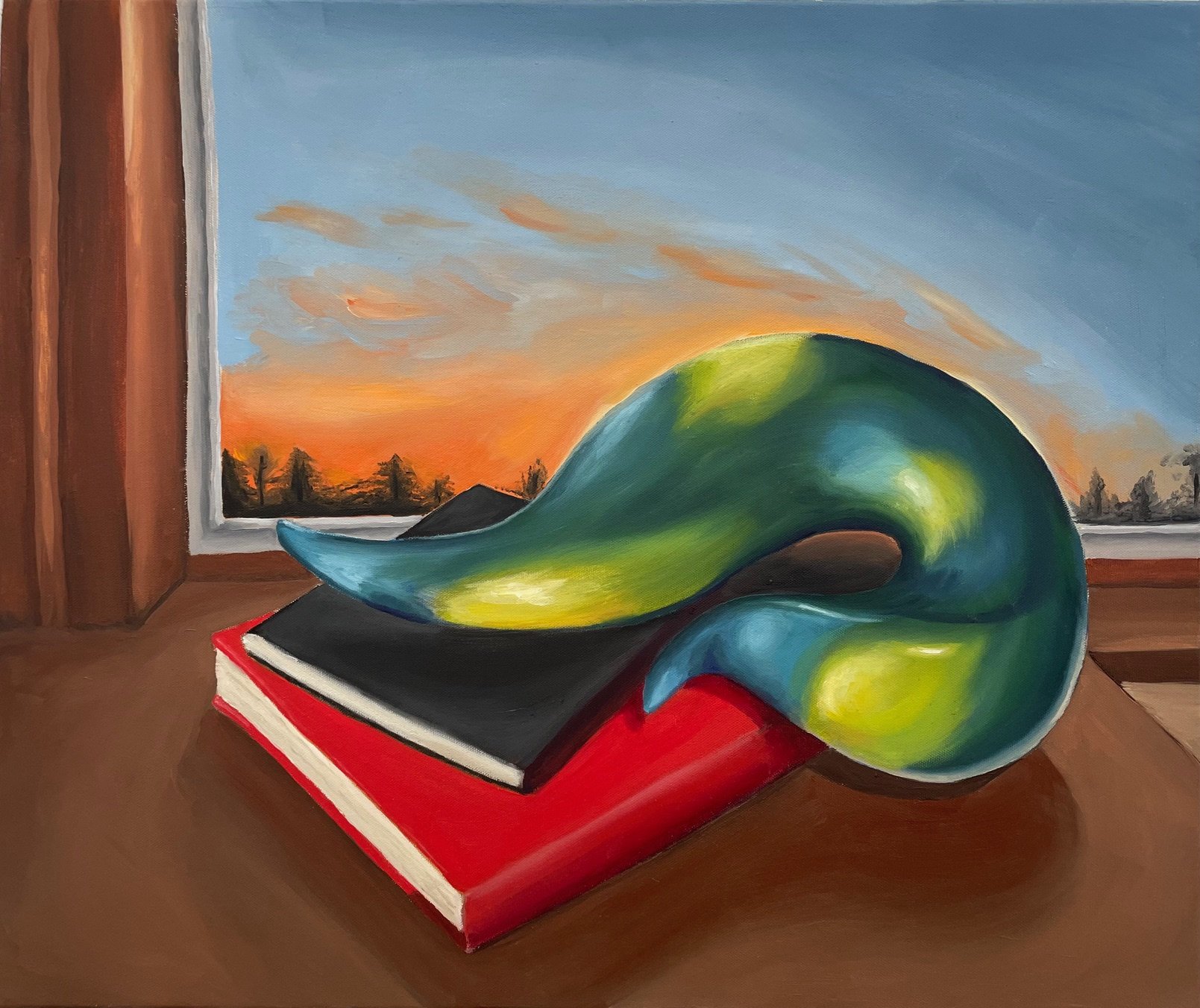 The Study, 2024, Oil Painting, 20x24