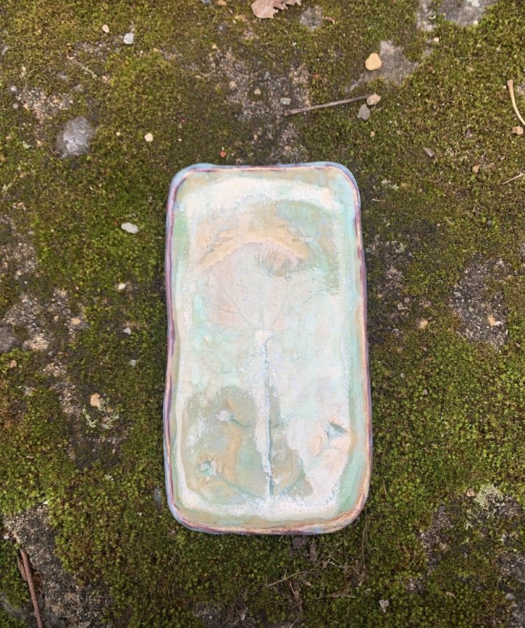 Untitled Tray, 2022, Ceramic, 3.5" x 7"