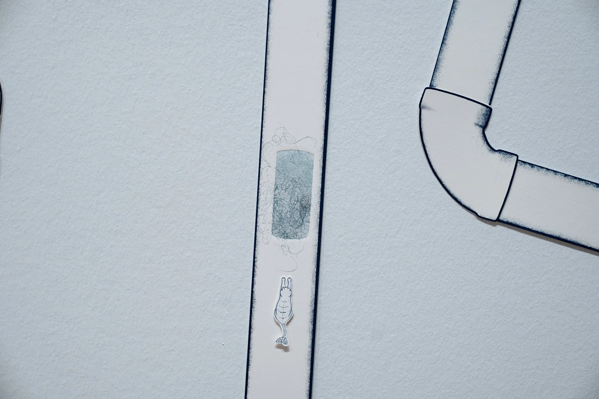 Jess Santana, 
Inner Workings, 
2026, 
Installation; cast handmade paper, screenprint,  
etching, monoprint. 
Dimensions variable 