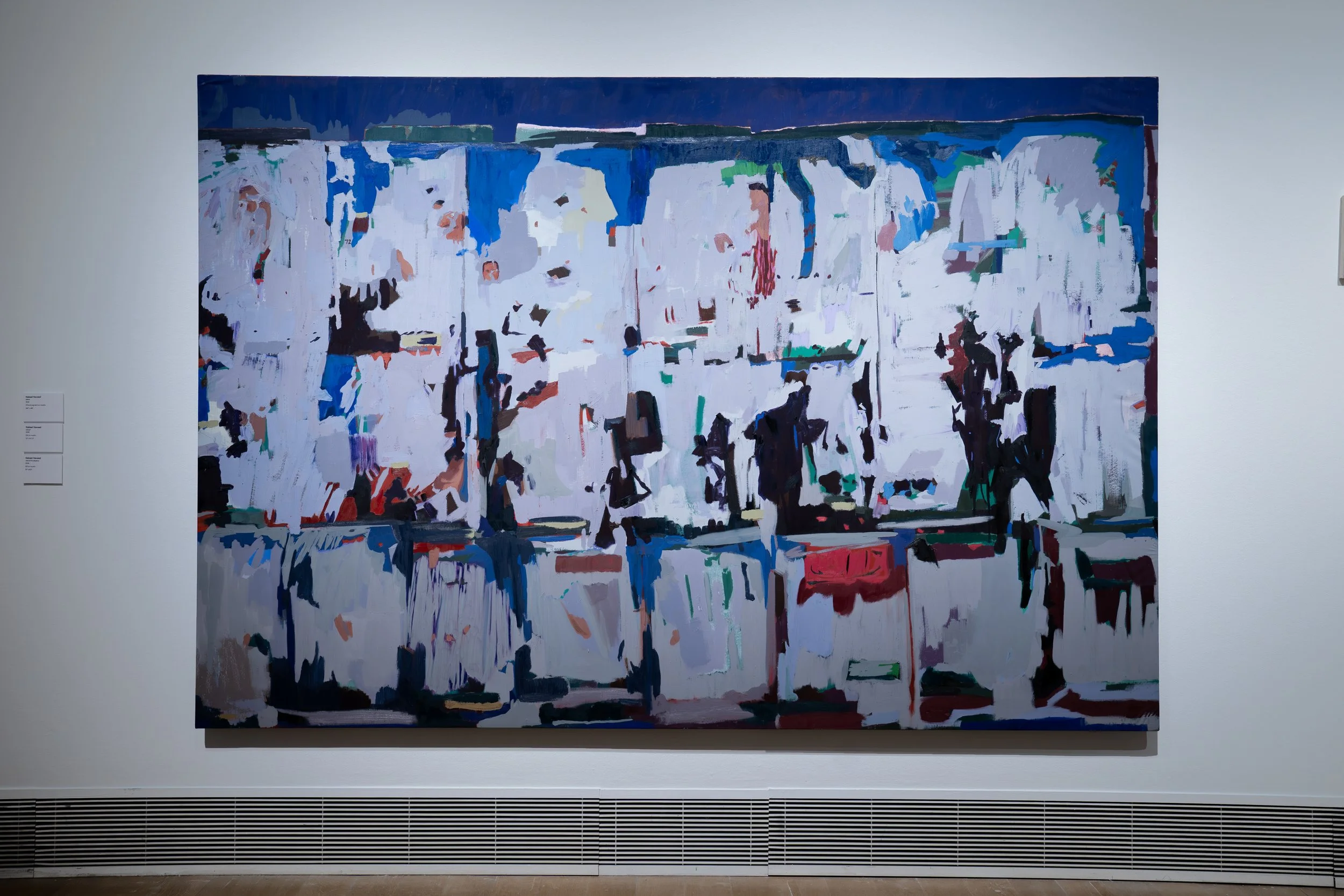 Nabeel Naveed,
MNA,
2026 
Oil and pigment on muslin. 
100" x 68" 