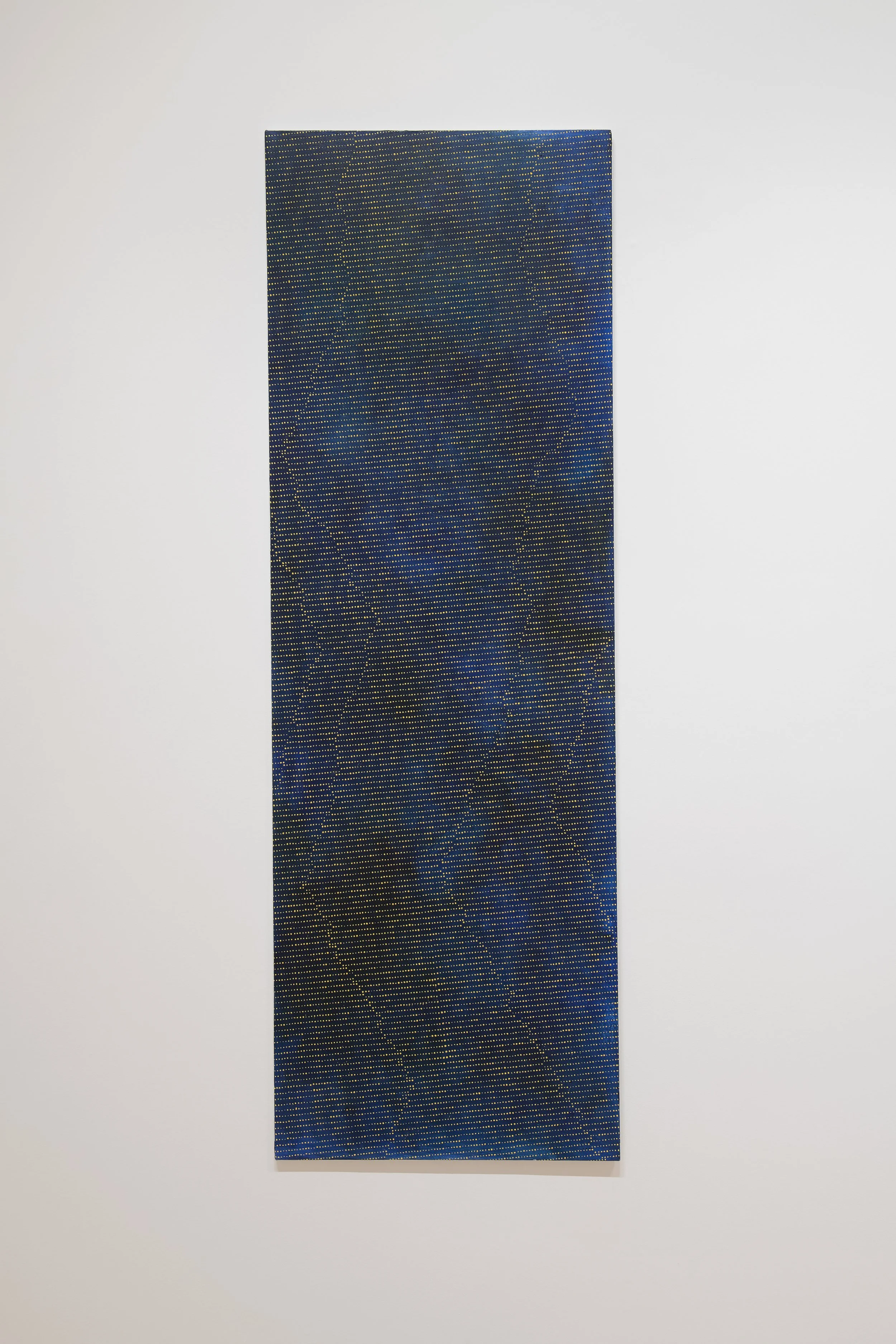"Signal Ceiling"
Acrylic on canvas mounted on wood. 72” x
24” x .5”
Photo credit: John Carlano