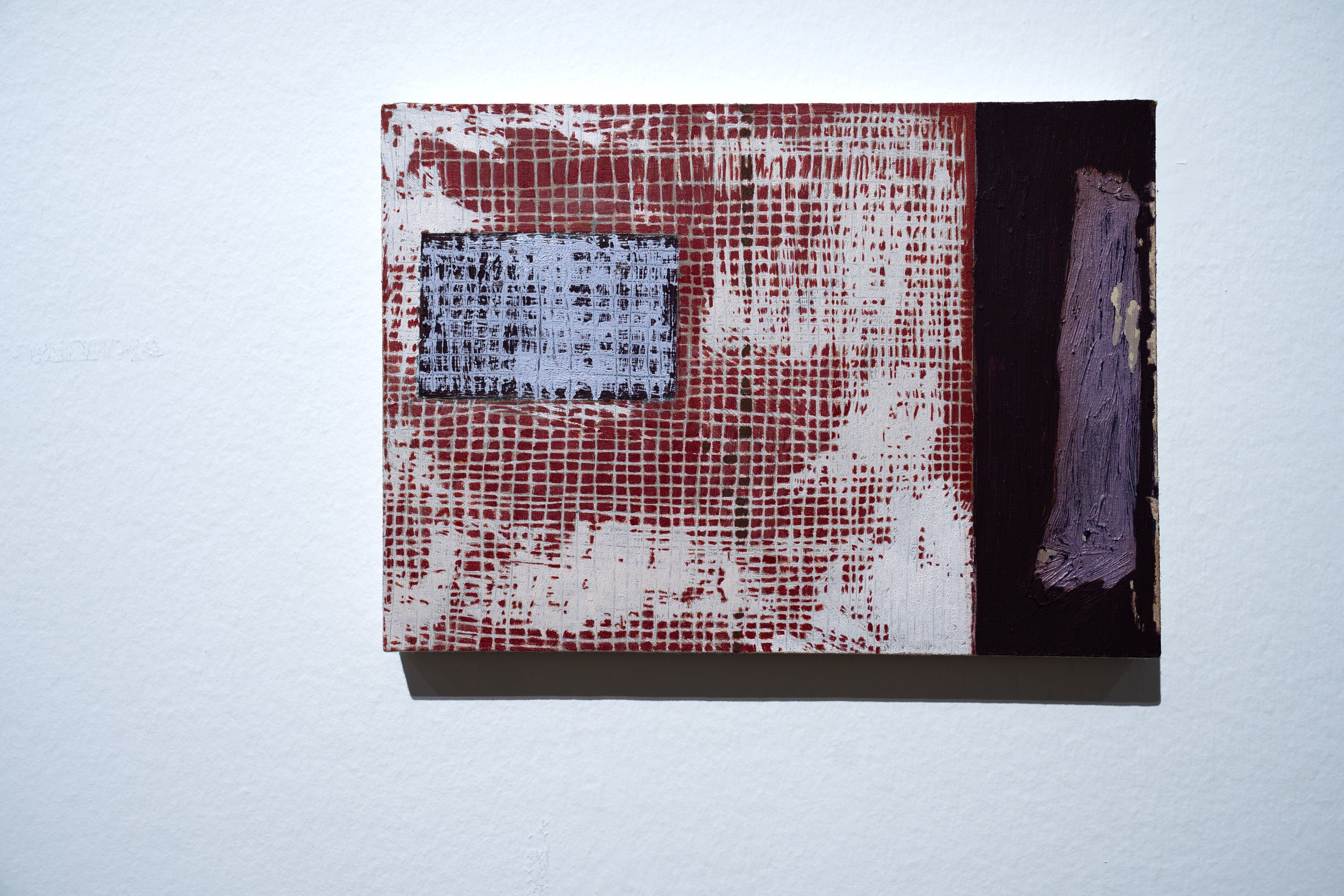 Nabeel Naveed 
Grid & Eucalyptus 
2026 
Oil on muslin. 
12" x 8.5" 