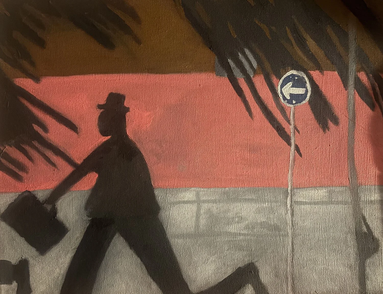 "A Work’s Commute" 2024, Oil Paint, 16" x 20"