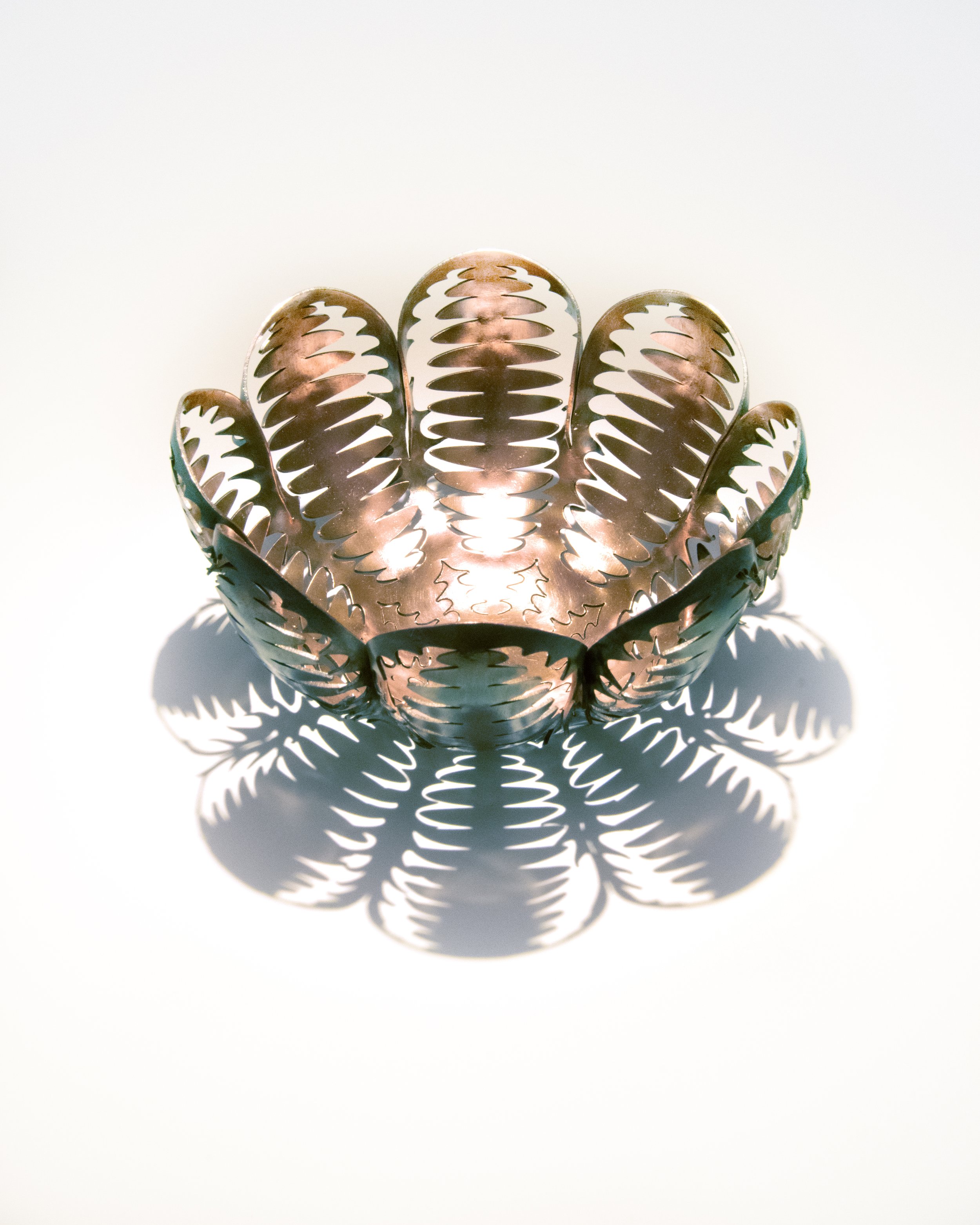 "Ordered Chaos" (Studio Shot)
Copper, 3” x 3” x 3.5”
Photo Credit: Jess Rose Lauro