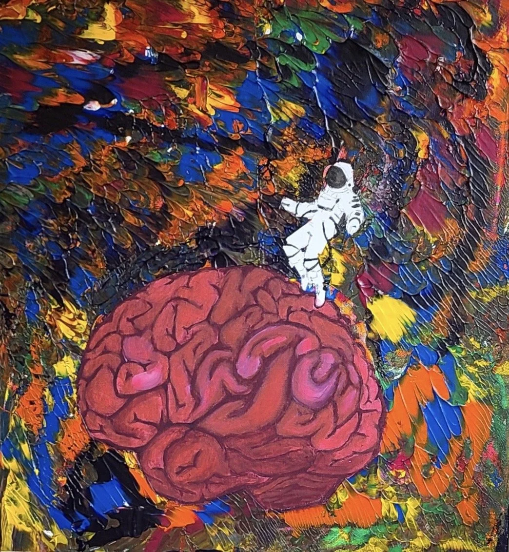 "In the Void" 2022. Acrylic on canvas 20" x 20"