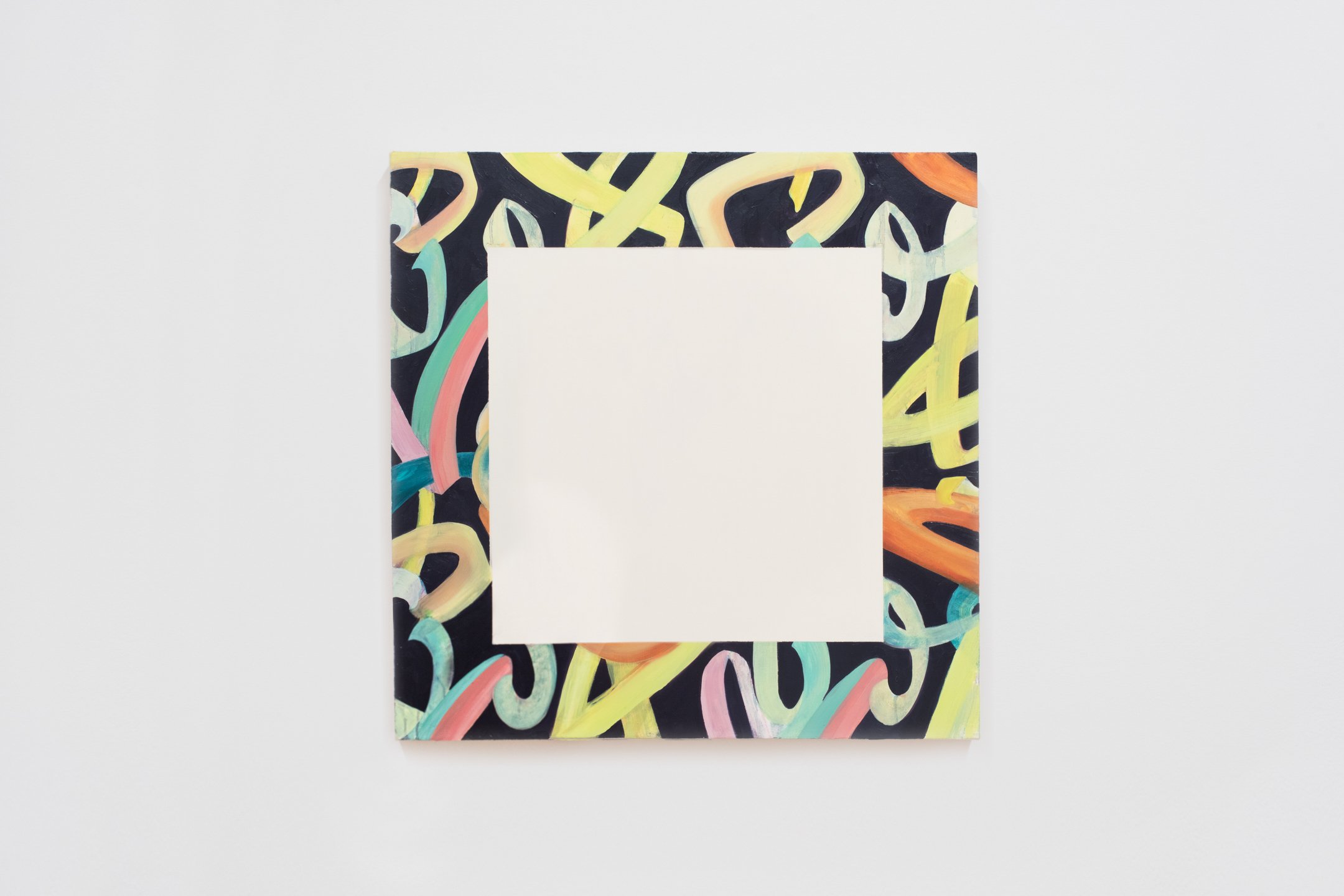 "Out and In," oil on canvas-wrapped panel, 24x24 inches, 2025. Photo Credit: Neighboring States