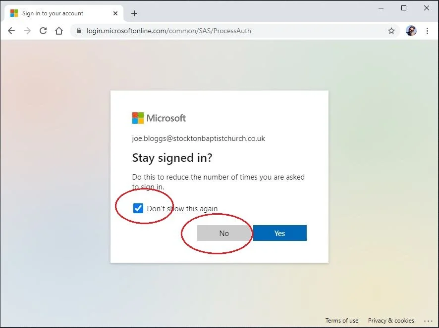 You will (now or the next time you log in) whether you want to stay signed in. My recommendation - say “No” to this. You can let your browser save your username and password, but if you say “No” to staying signed in, then every time you log in, you …